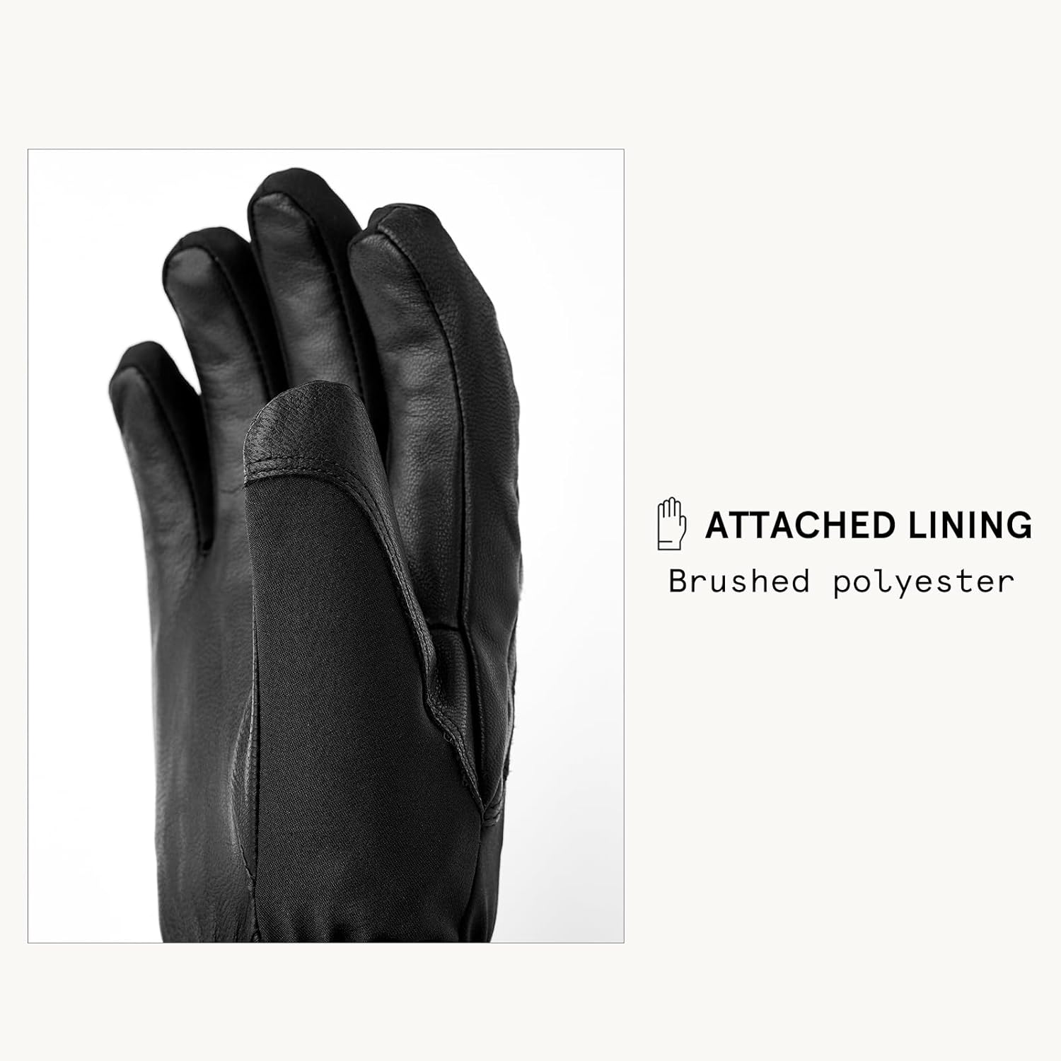 Hestra Alpine Short Gore-Tex Ski Glove, 5-Finger Waterproof Leather Glove for Skiing & Snowboarding - Image 5