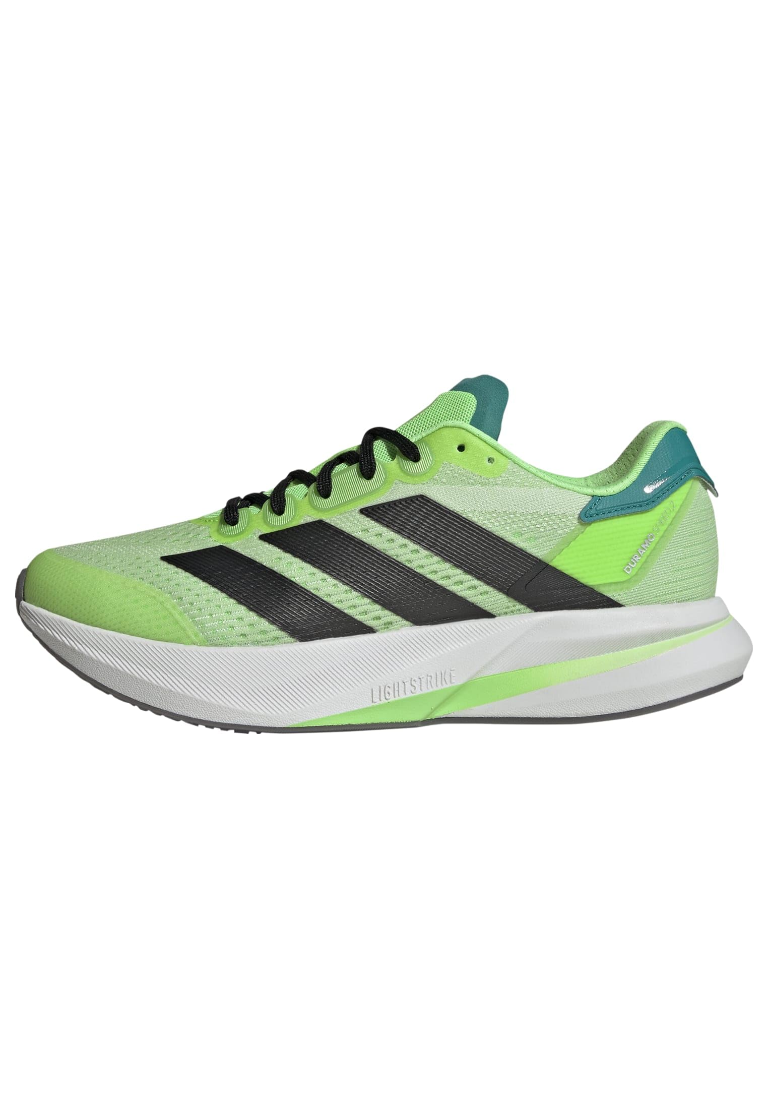 adidas Herren Duramo Speed 2 Running Shoes, Lime Burst/core Black/Pure Teal, 44 2/3 EU