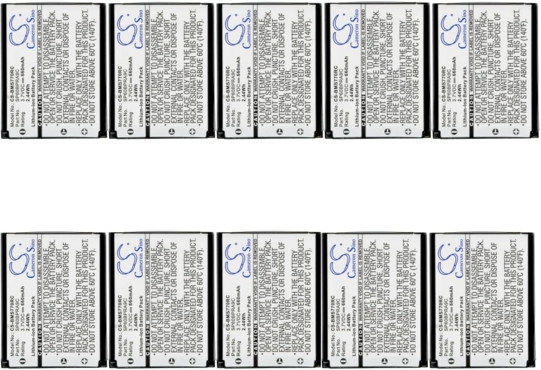 Battery for N4FUYYYY0047 N4FUYYYY0046 KX-TCA285 KX-TCA385 KX-UDT121 KX-UDT131 (10PCS)