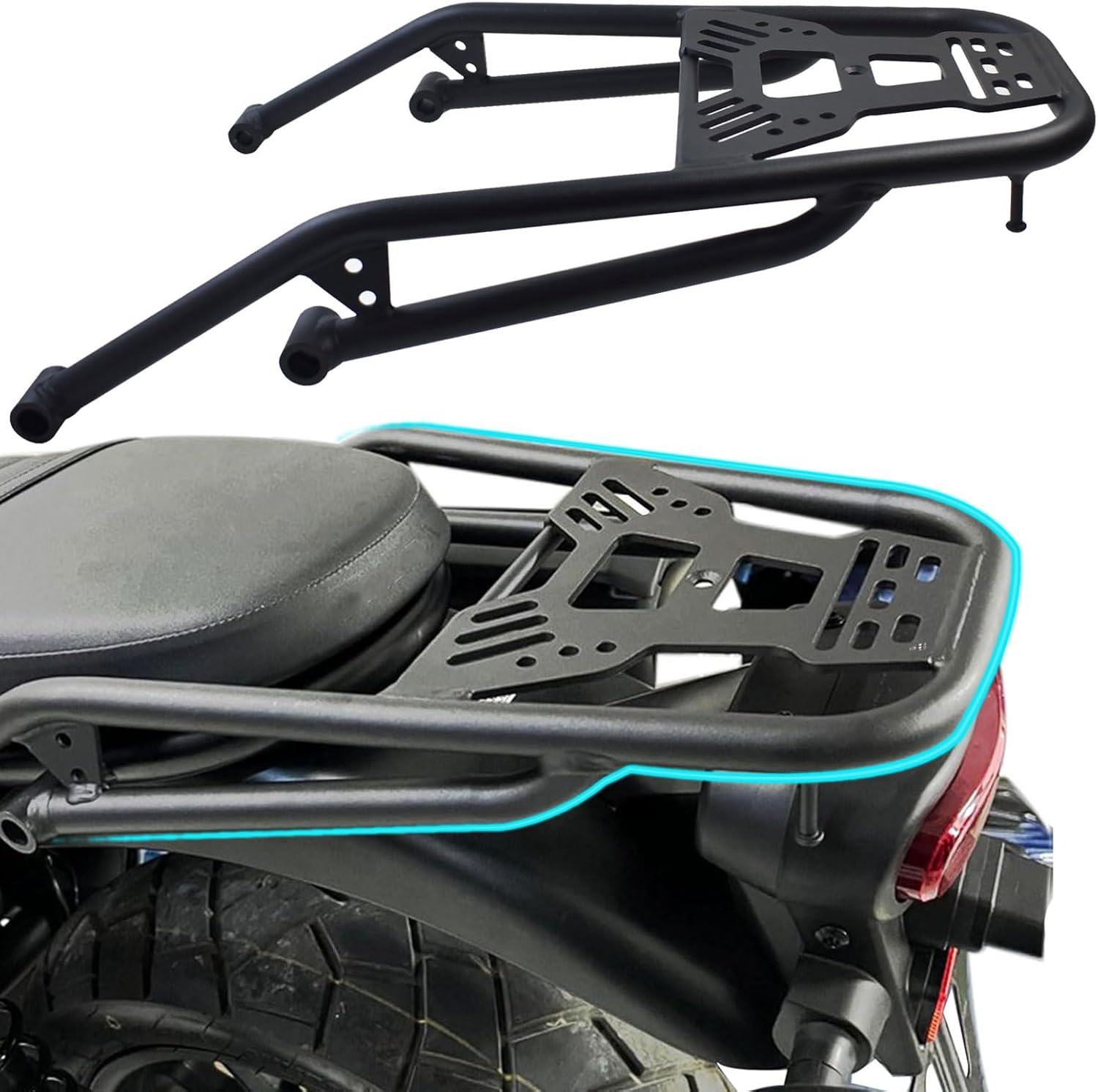 Moto CL500 Rear Rack Motorcycle Luggage Rack 2023 2024 2025 Rear Cargo Carrier compatibelfor SCL500 CL300 CL500 CL250 CL 300 SCL500 Accessories