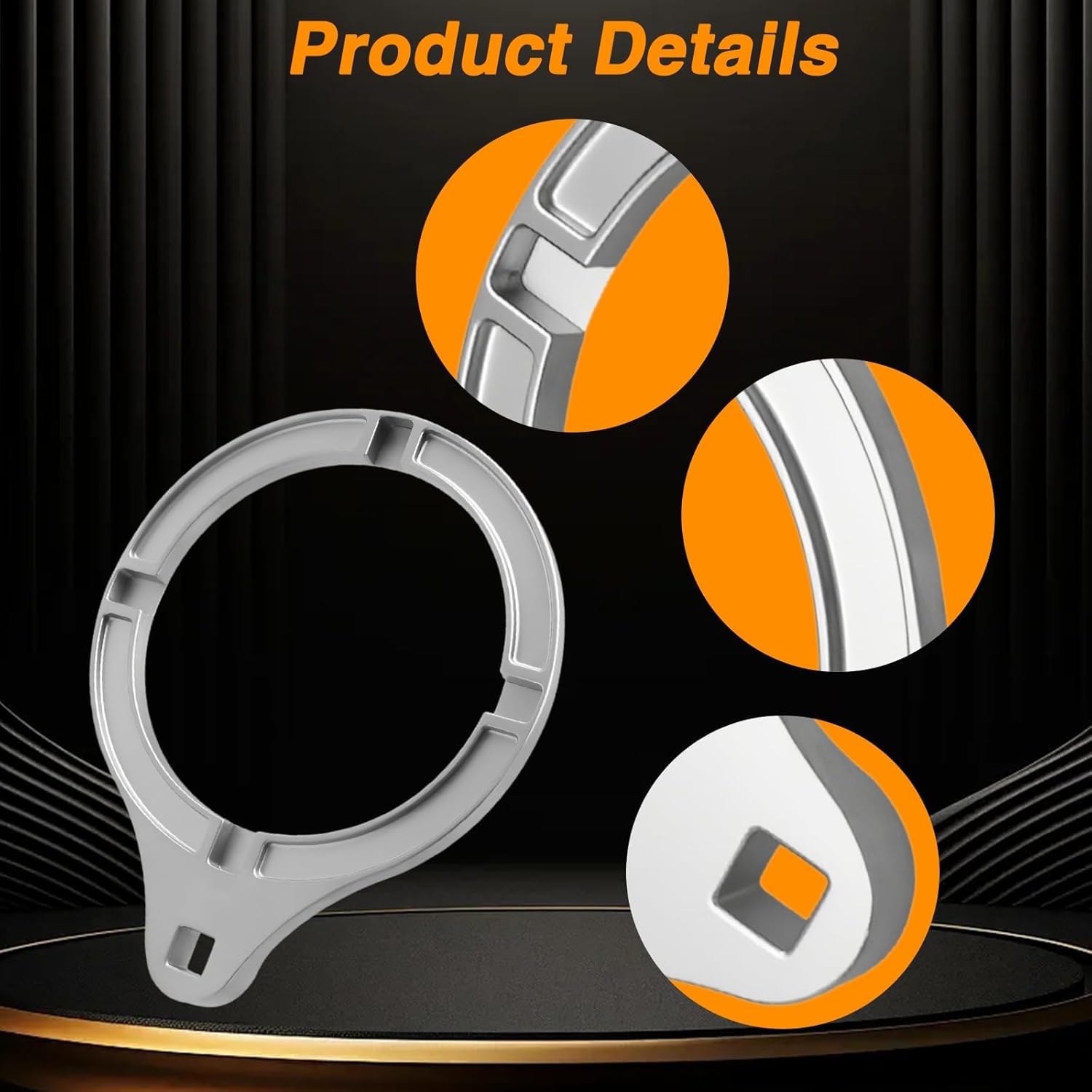 Fuel Pump Lock Ring Removal Tool Fuel Tank Retainer Lock Ring Wrench Compatible with Harley-Davidson Touring Electra Glide, Street Glide, Road Glide,Tri Glide,FL-Series 2008-Up