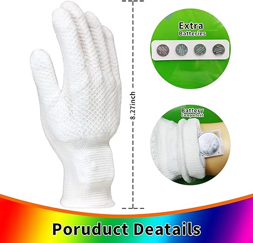 Miniatura 6 de Juguetes para edades de 8 a 13 años y juguetes para niños de 7 años en adelante, guantes LED para niños, guantes rave, 12 colores, Halloween,