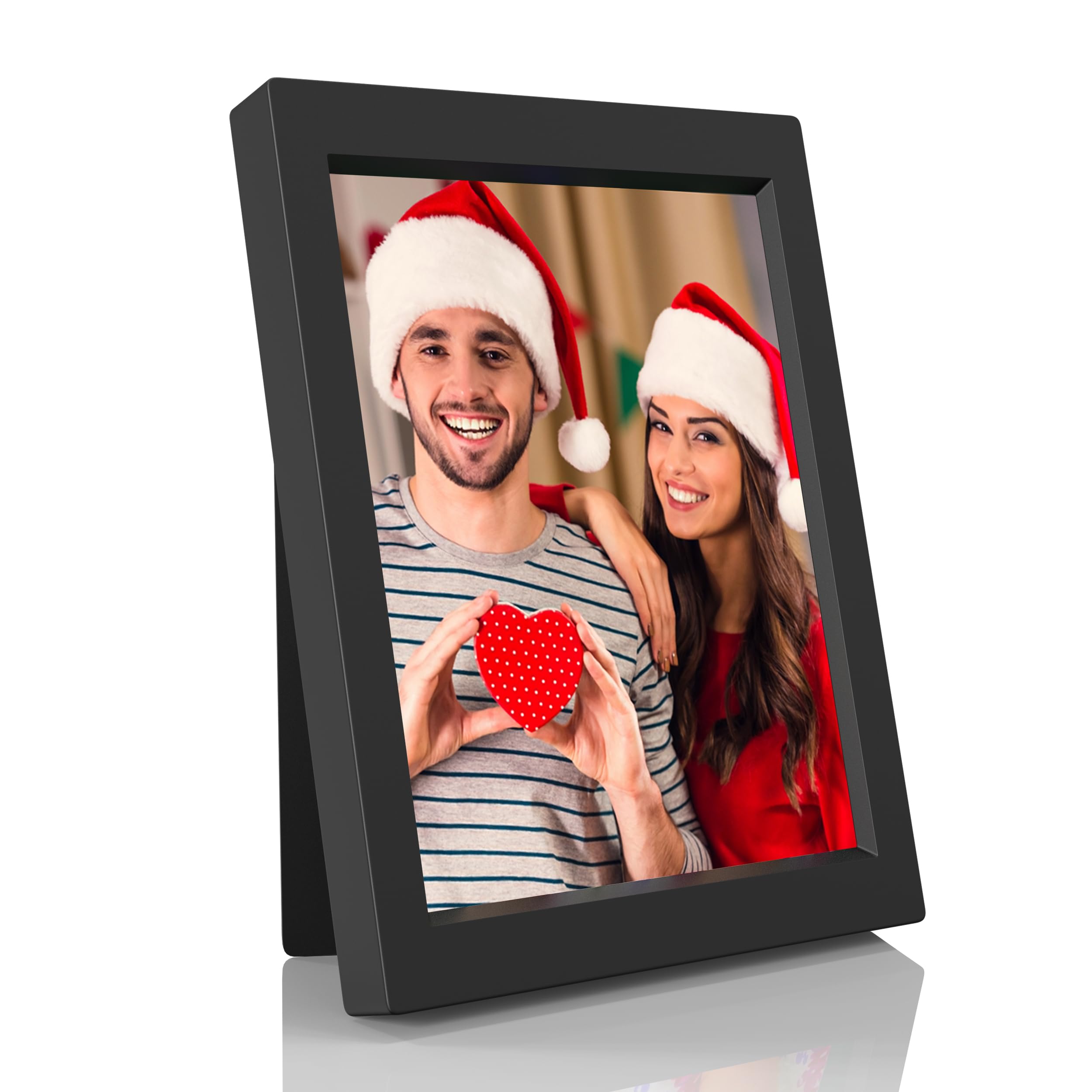 KWANWA Recordable Photo Frame for 5x7 Picture with 15 Seconds' Better Voice Recording, Black Colour