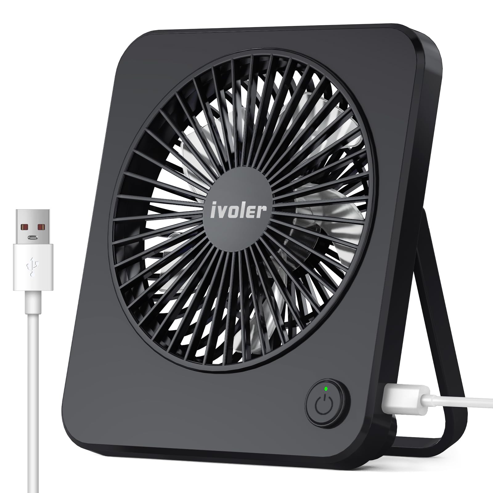 Mini Ventilatore USB Da Tavolo 4 Pollici - 360° Regolabile E Silenzioso - Foto 2