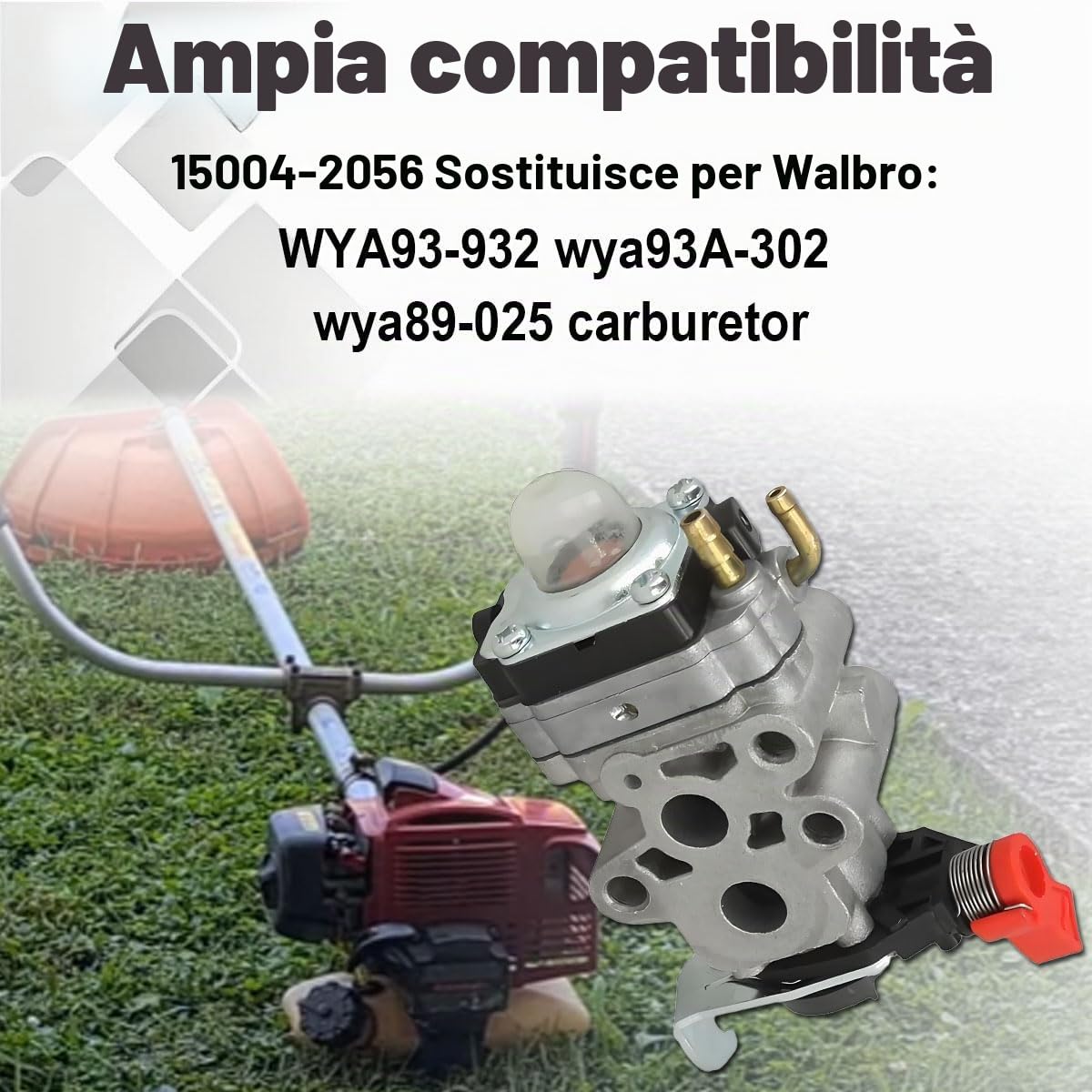 Carburatore TJ27E per Kawasaki TJ027E TJ35E TJ035E KBH27B KBL27B KBL27BC Tosaerba per Walbro WYA93-932 Decespugliatore Accessori per attrezzi da giardino 15004-2056