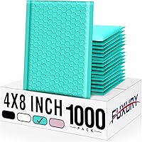 Vista 26 de Fuxury - Paquete de 200 sobres de burbujas negros de 4 x 8 pulgadas, sobres acolchados impermeables con sello automático, sobres de burbujas