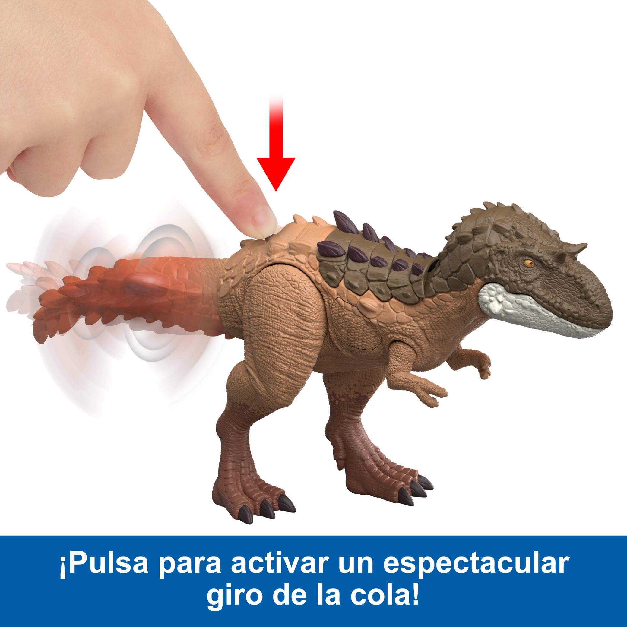 Mattel Jurassic World Grandes embestidas Gorgosaurio Grande Juguete de Figura de Dinosaurio con 2 Funciones de Ataque y evolución, Juego Digital, JKL86