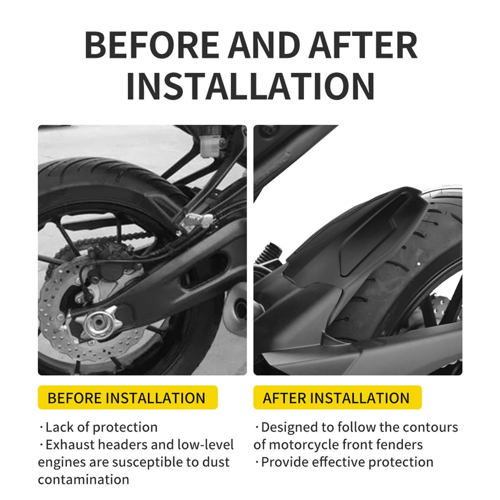 Per Yamaha TRACER7 GT 2020-2024 TRACER 700 2016-2019 Parafango Moto Coperchio Protettivo Anti Splash Accessori In Fibra Di Carbonio