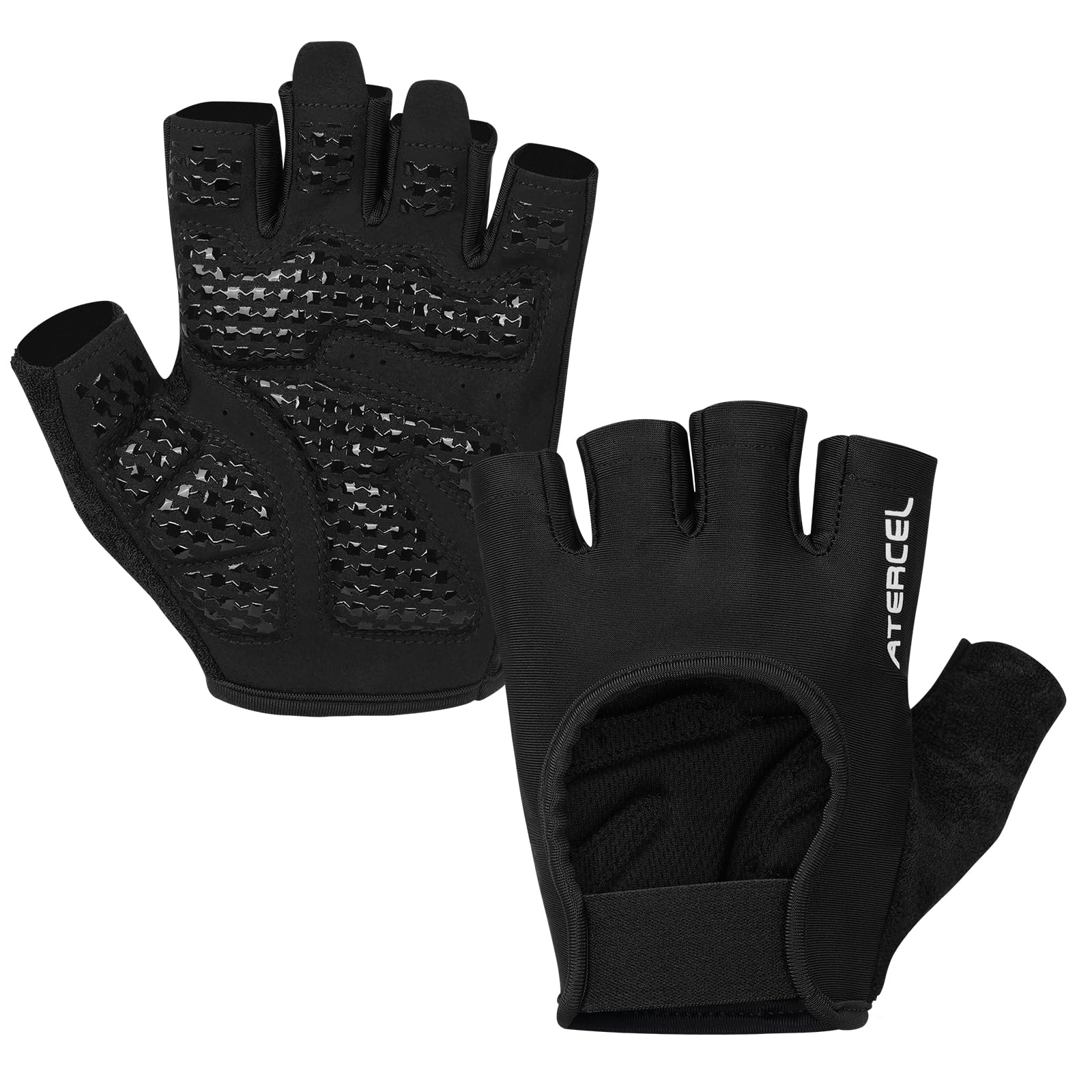 ATERCEL Trainingshandschuhe für Damen & Herren - rutschfeste Atmungsaktive Fitness Handschuhe mit Premium-Griff & Handflächenschutz für Krafttraining, Gym, Workout, Training
