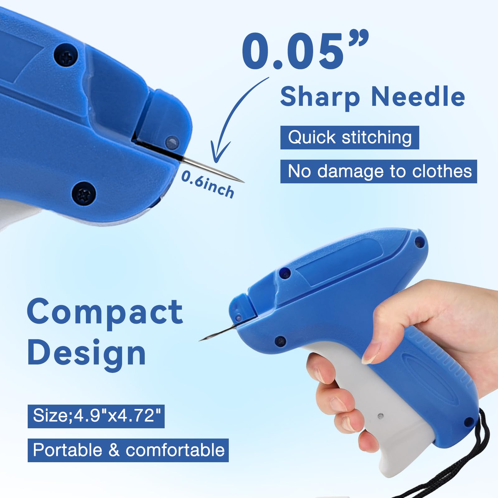 Pistolet Fixateur Vêtements Stitchy - Avec 6 Aiguilles Et 2000 Attaches Rapide Et H 825146 Pistolet Fixateur Vêtements Stitchy - Avec 6 Aiguilles Et 2000 Attaches Rapide Et H 825146
