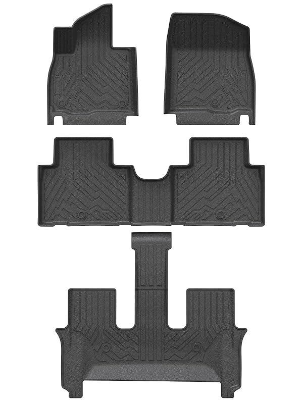 Tapetes automotivos sob medida KUST para Hyundai Palisade 2026 e 2027 a gasolina, 7/8 lugares, 4 peças