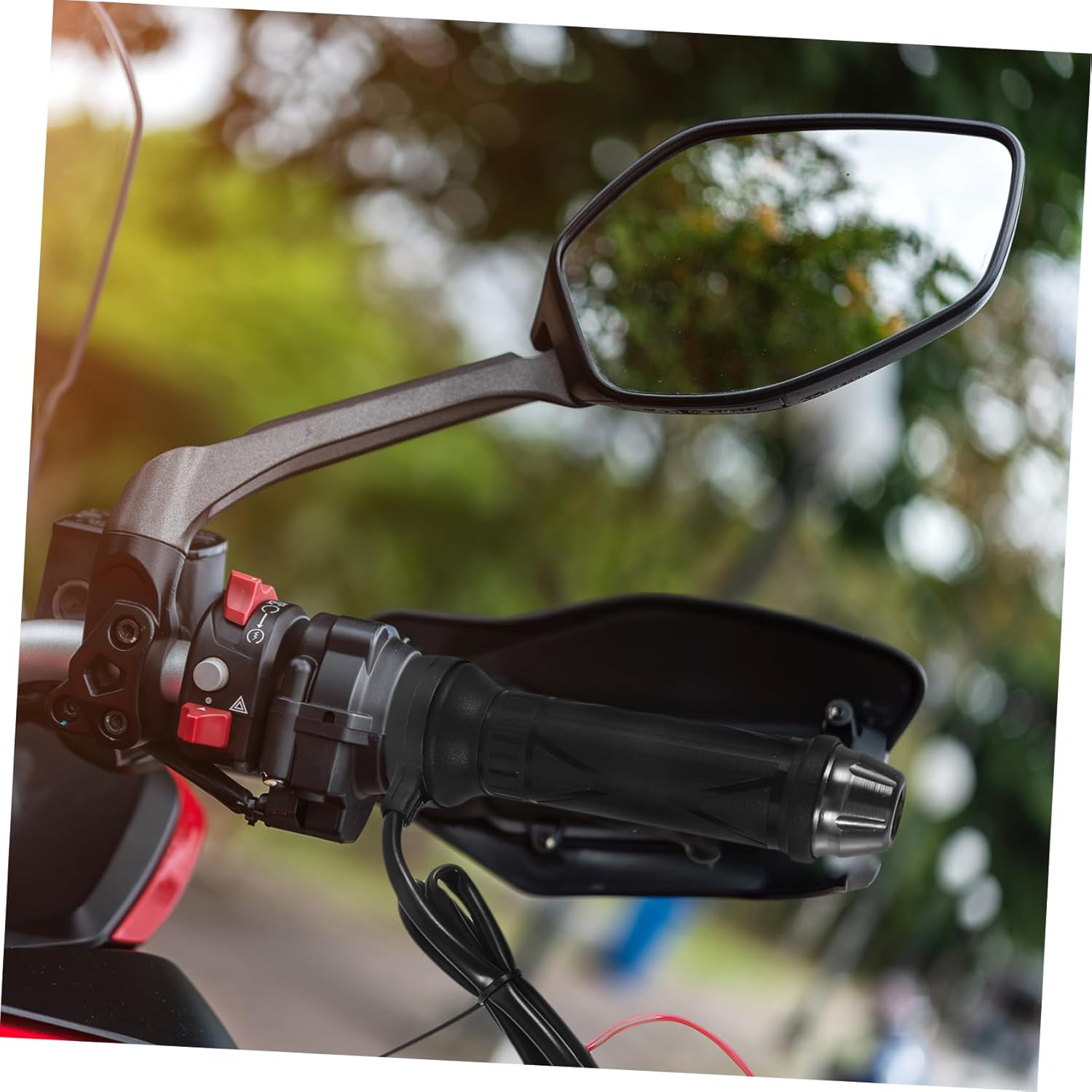Alipis 2pcs Motorcycle Heating Handlebars Heated Grips Handlebar Risers for Cold Weather