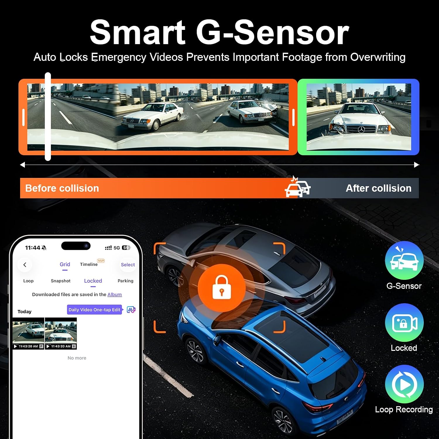 4K Front Dash Cam for Toyota Camry Gen8 XV70 2021-2024 OEM Look GPS APP 5 71WUNfMip2L. AC SL1500