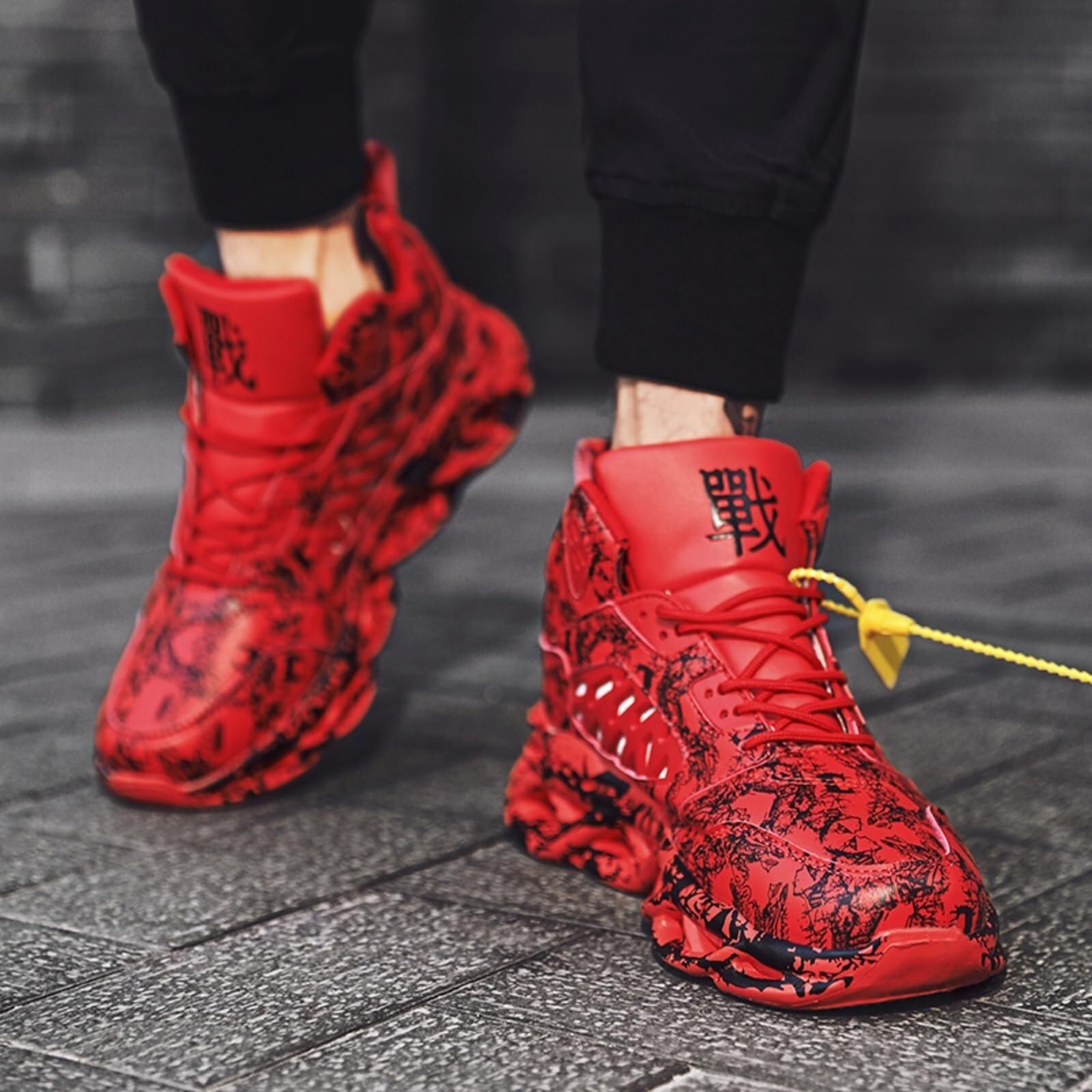 Modne buty sportowe do koszykówki dla mężczyzn z antypoślizgową amortyzacją, lekkie, codzienne, fitnessu i biegania Buty spacerowe
