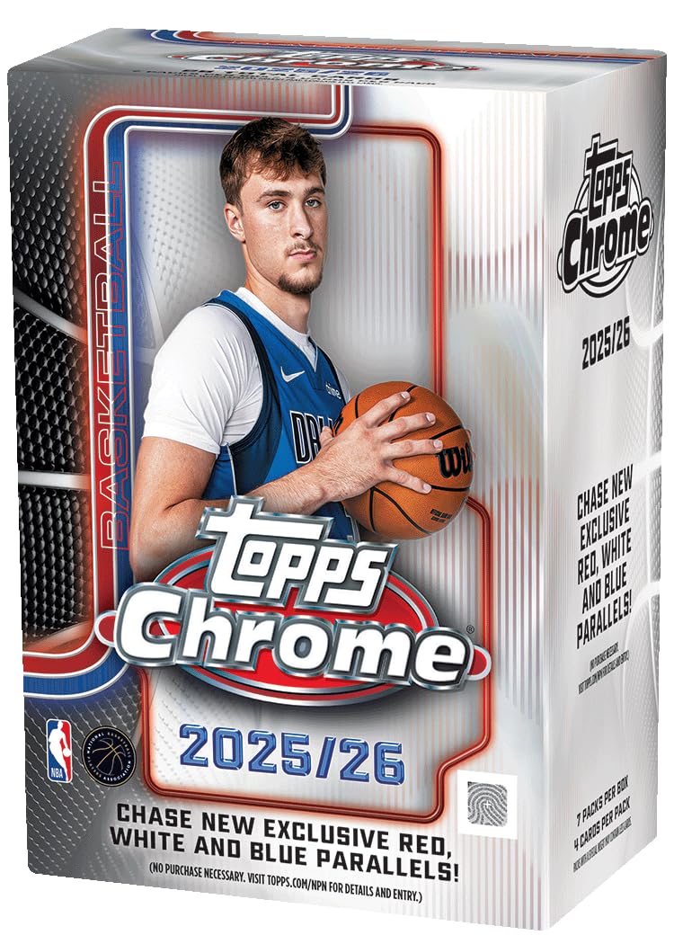 Topps Chrome 2025-26 Pallacanestro Value Box 7 confezioni