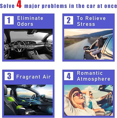 Miniatura 5 de Augeny 2 clips de ventilación con diseño de abeja brillante, bonitos clips de ventilación para ambientadores de automóvil, con diamantes de