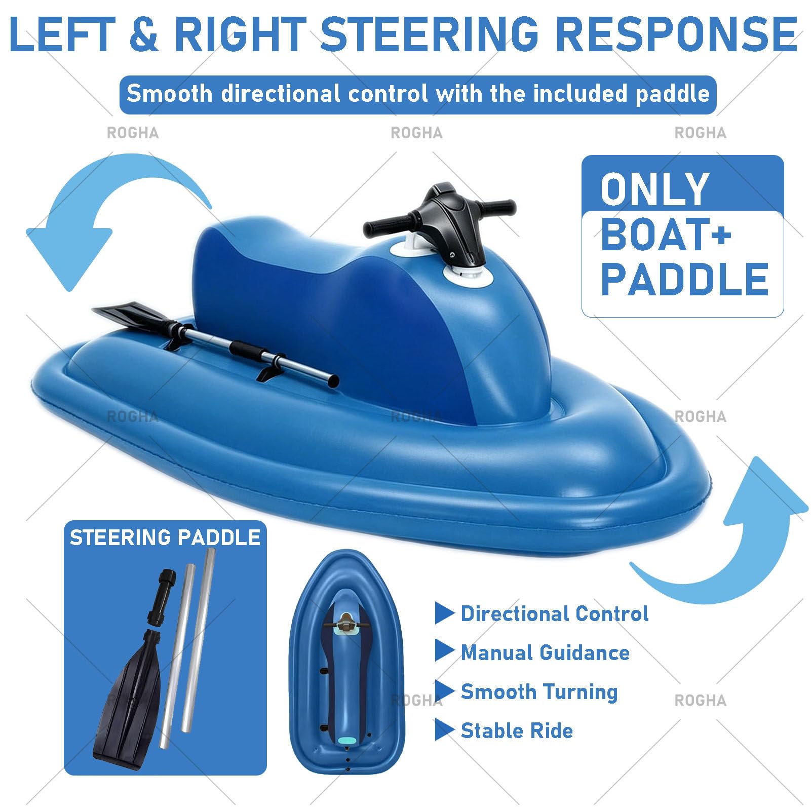 Jet - ski à Pédales – Jet - ski Gonflable pour Adultes, pour Lac et Océan
