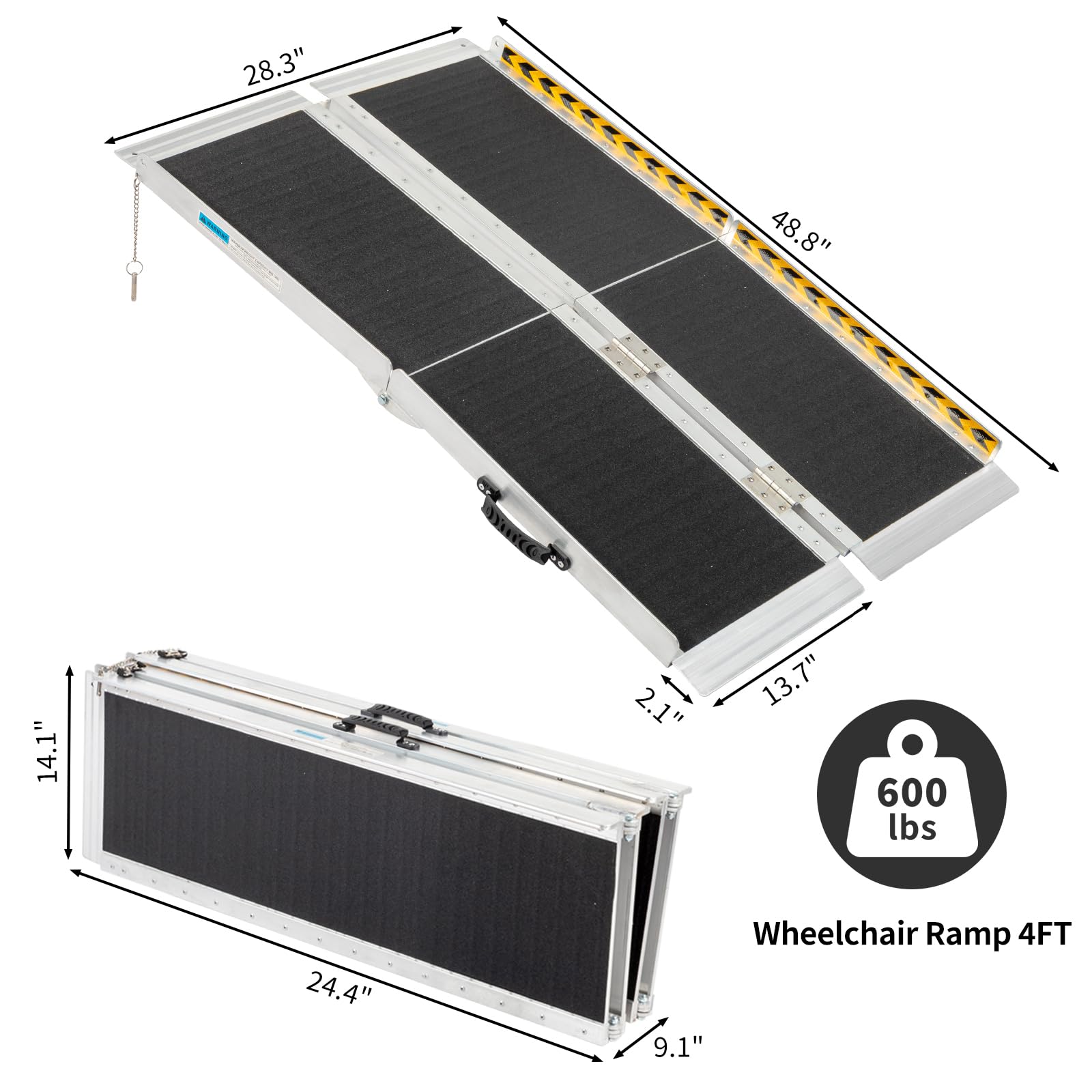 Roll-A-Ramp Wide Ramp, 8' Long x 36