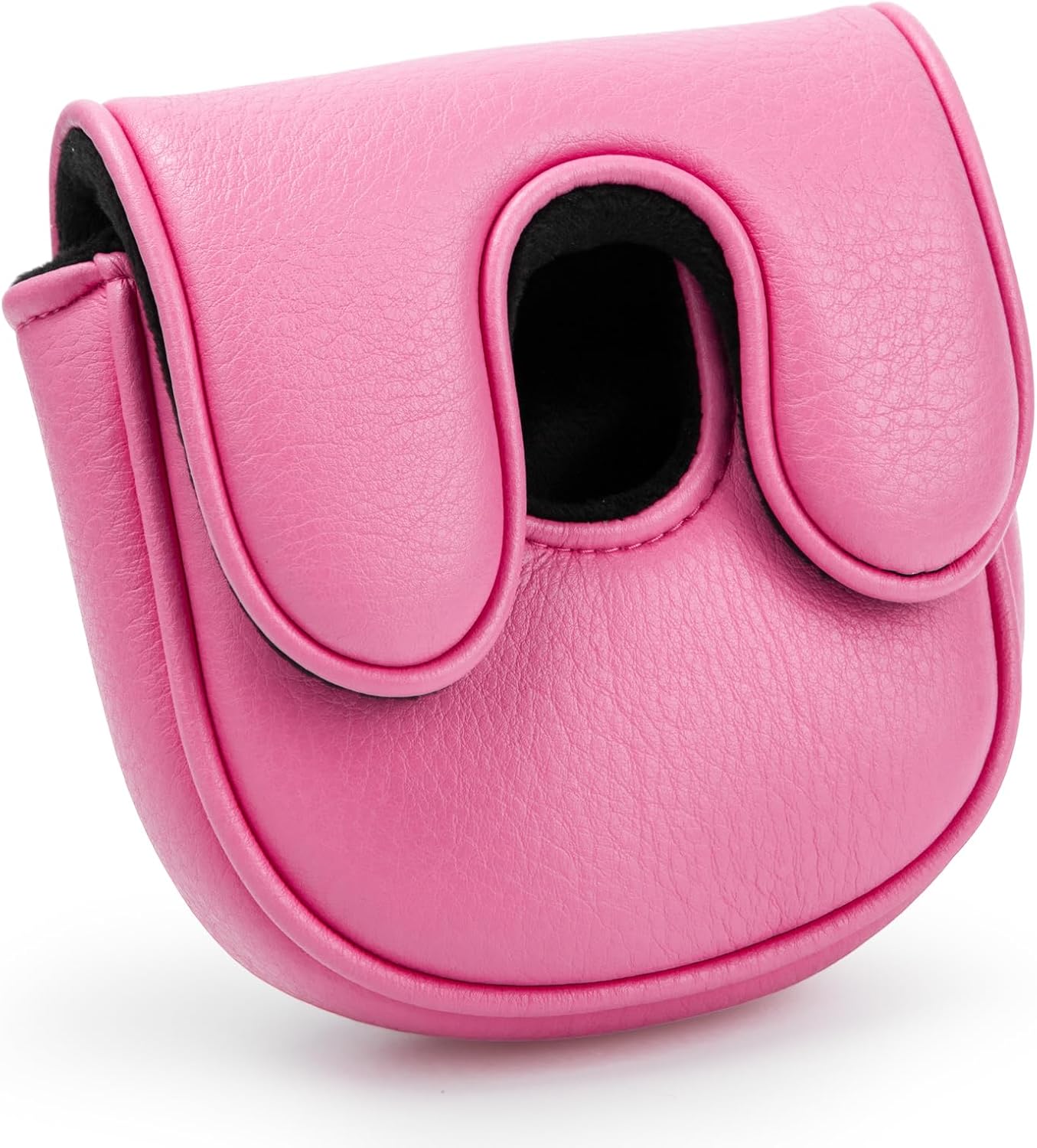 Golf Mallet Putter Cover for DF3 Center Shafted Putter Head Cover Mallet Putter Headcover Magnetic Synthetic Leather Mallet Putter Cover Club Protective Case for Men Women