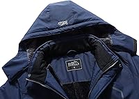 Vista 5 de Pooluly - Chaqueta impermeable de invierno, esquí, snowboard, para hombre, con capucha, rompevientos.