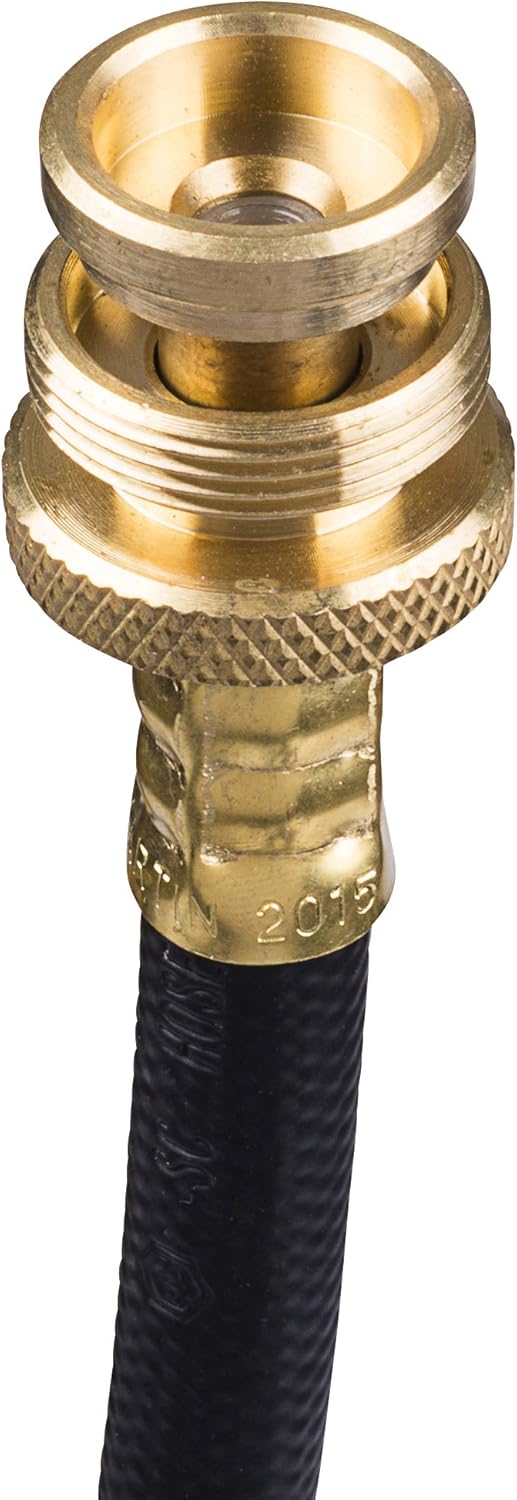 Martin 6 Foot Bulk Rubber Tank Hose Adapter for Use with Disposable Bottle Regulators CSA Certified