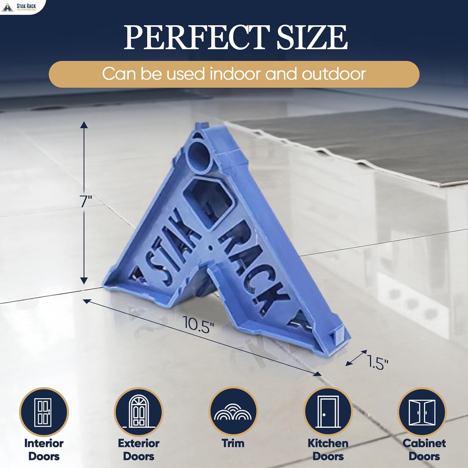 Stak Rack Blue Heavy-Duty Plastic 12-Pack Painting Tool