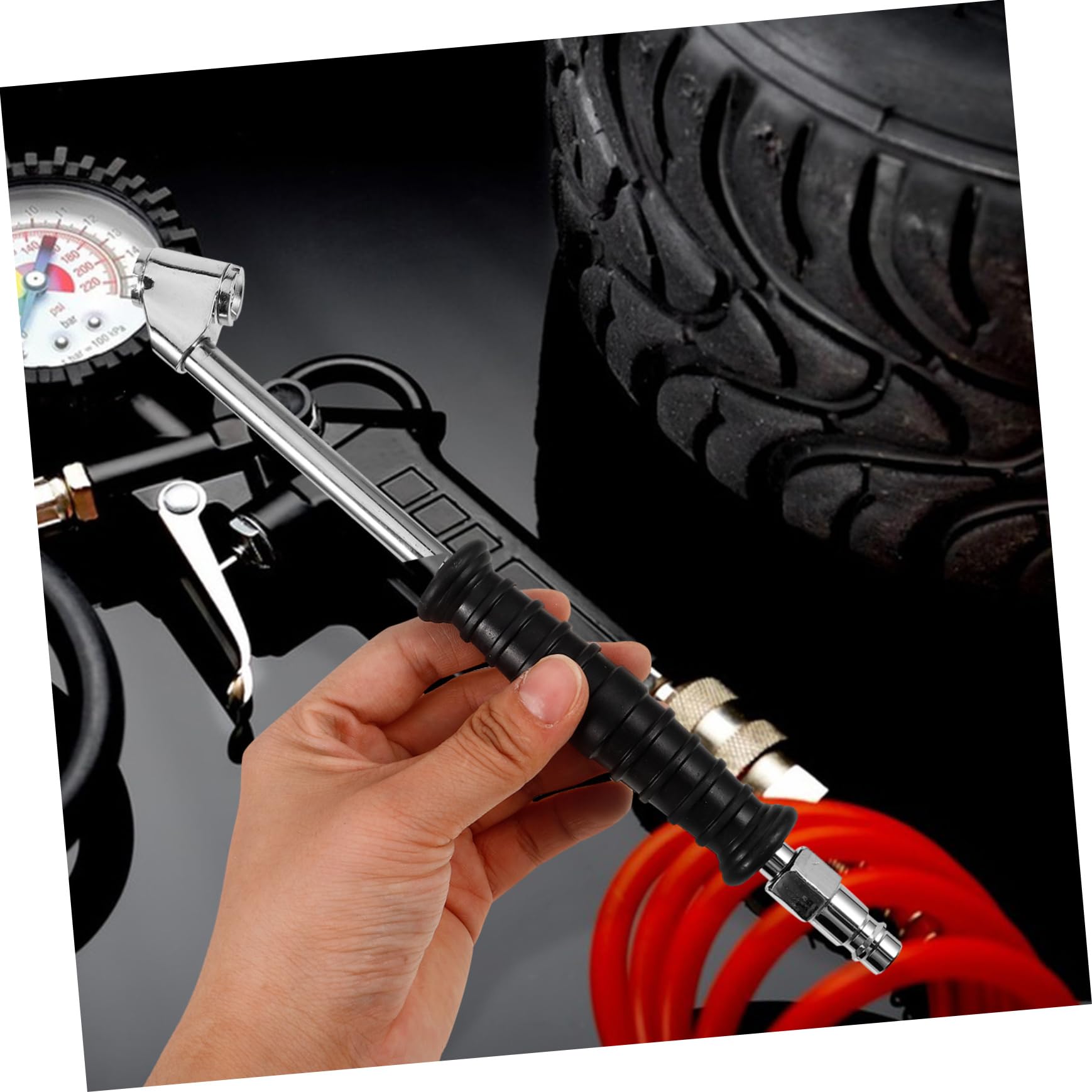5stücke Tire Chuck Reifenfüller Mit Metall-düse Kompatibel Mit Japanischen Und Europäischen Ventilen Luftanschluss Für Auto Und Fahrradreifen Langlebig Und Benutzerfreundlich