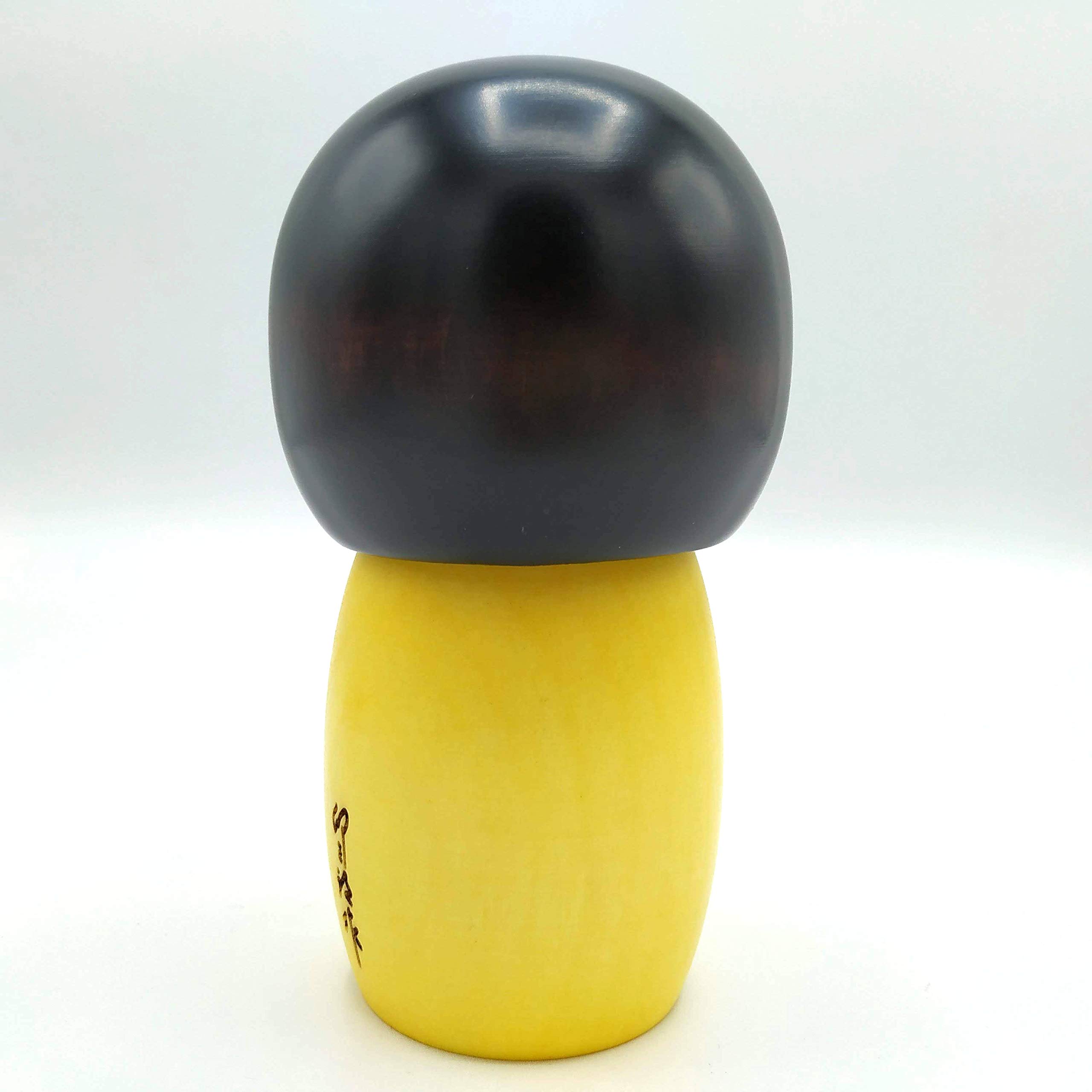 The Japanese Shop Kokeshi-Puppe aus Holz, Gelb