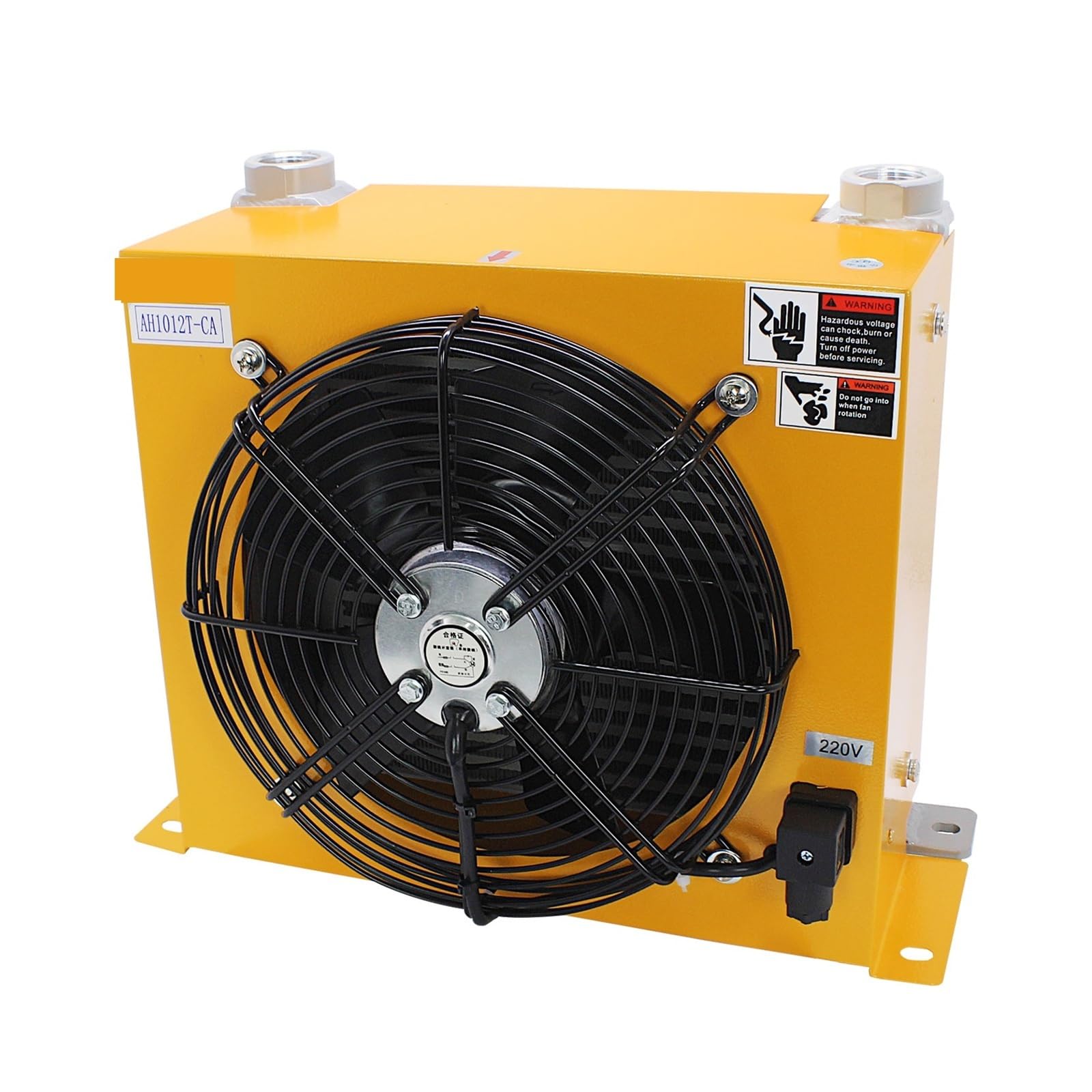 Intercambiador de calor aceite for radiador AH1012T-CA (flujo 100 l/min), refrigerado por aire, con pasador placa for sistema hidráulico Bajo nivel de ruido(AC220)