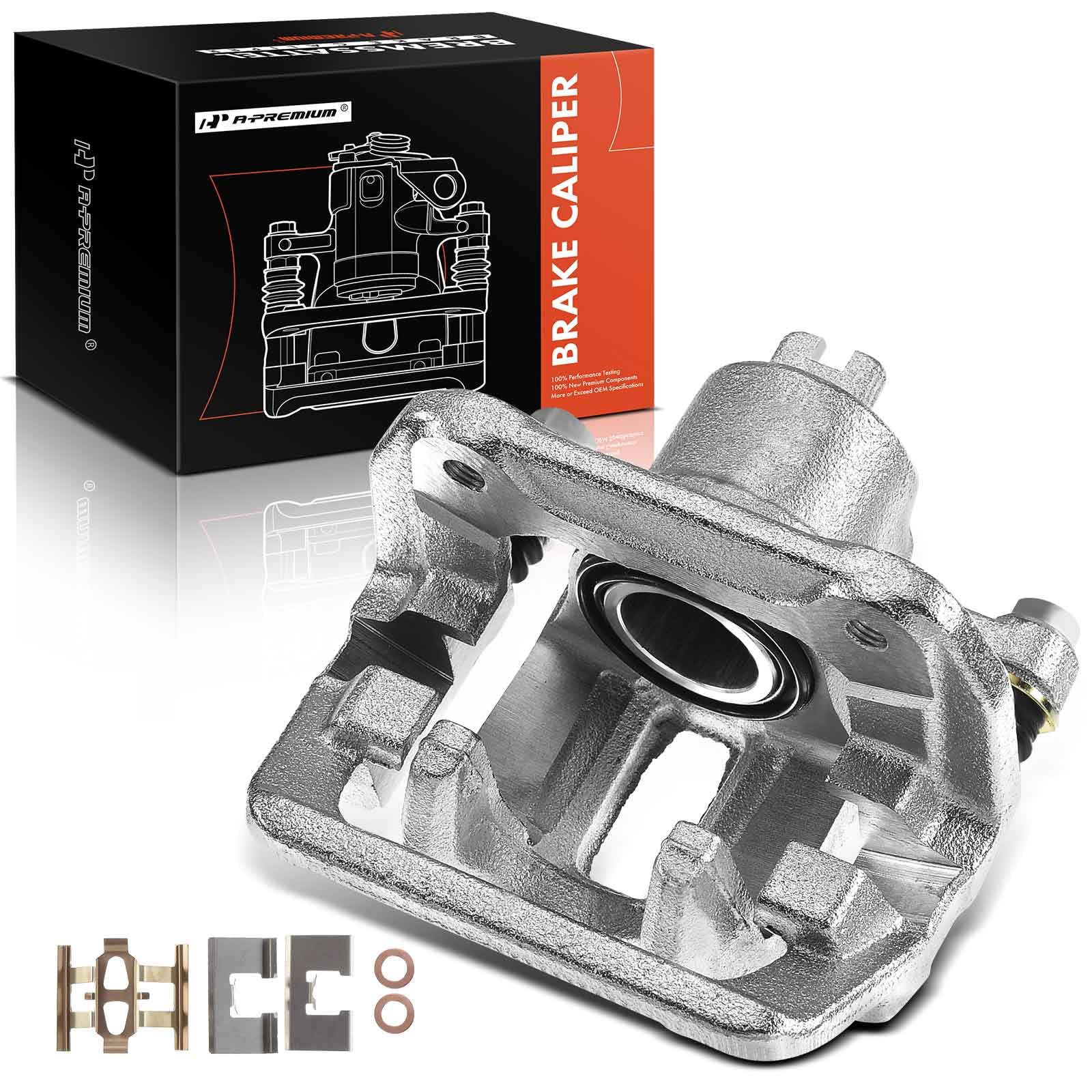 A-Premium Disc Brake Caliper Assembly with Bracket Compatible with Select Acura and Honda Models - CL 2001-2003, TL 1999-2008, Element 2003-2011, L4 2.4L, V6 3.2L, V6 3.5L - Rear Right Passenger Side