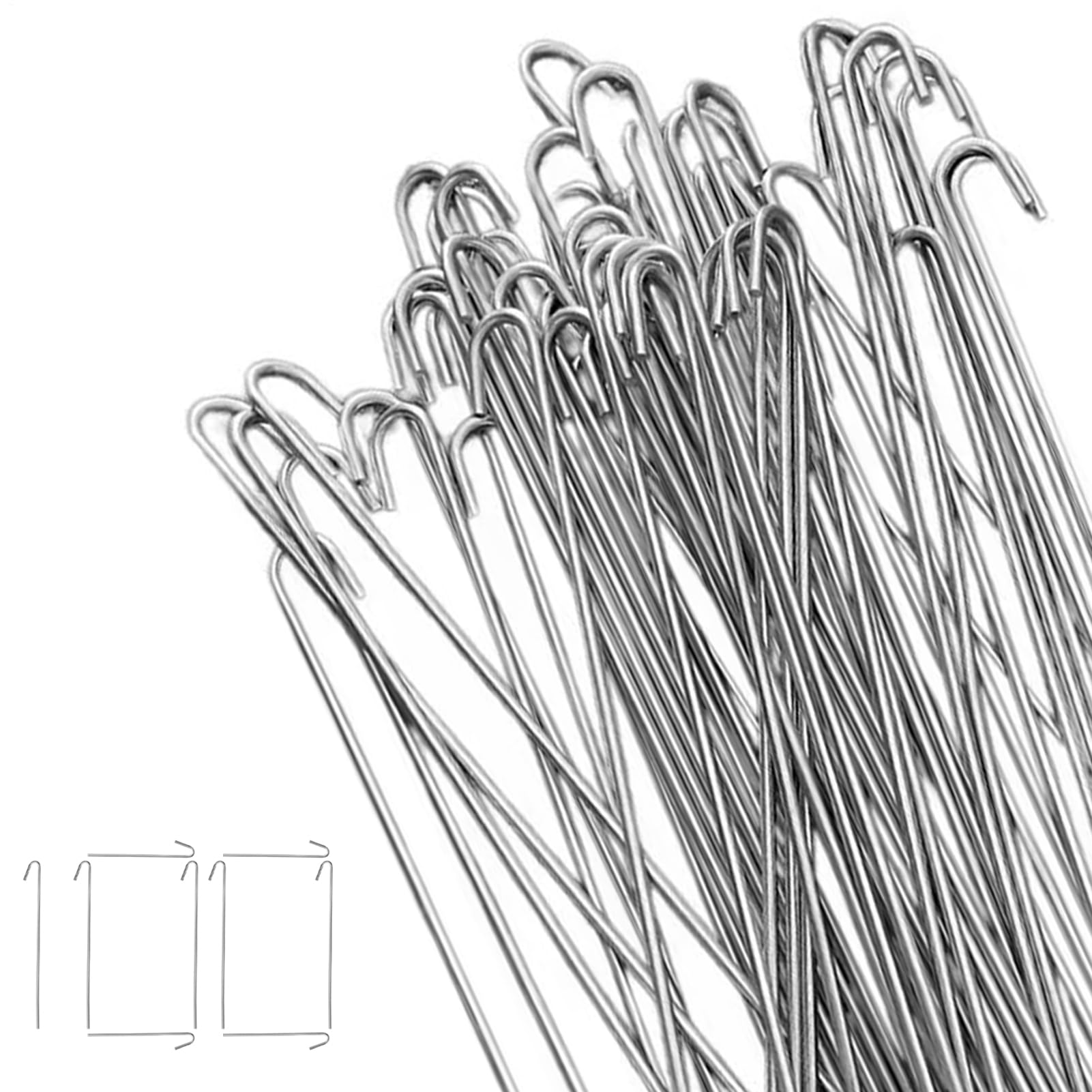 Serre-câbles en aluminium pour jardin et cour - Lot de 100
