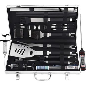 AISITIN Grillbesteck Grill Set Grillzubehör Grillkoffer Hochwertiger