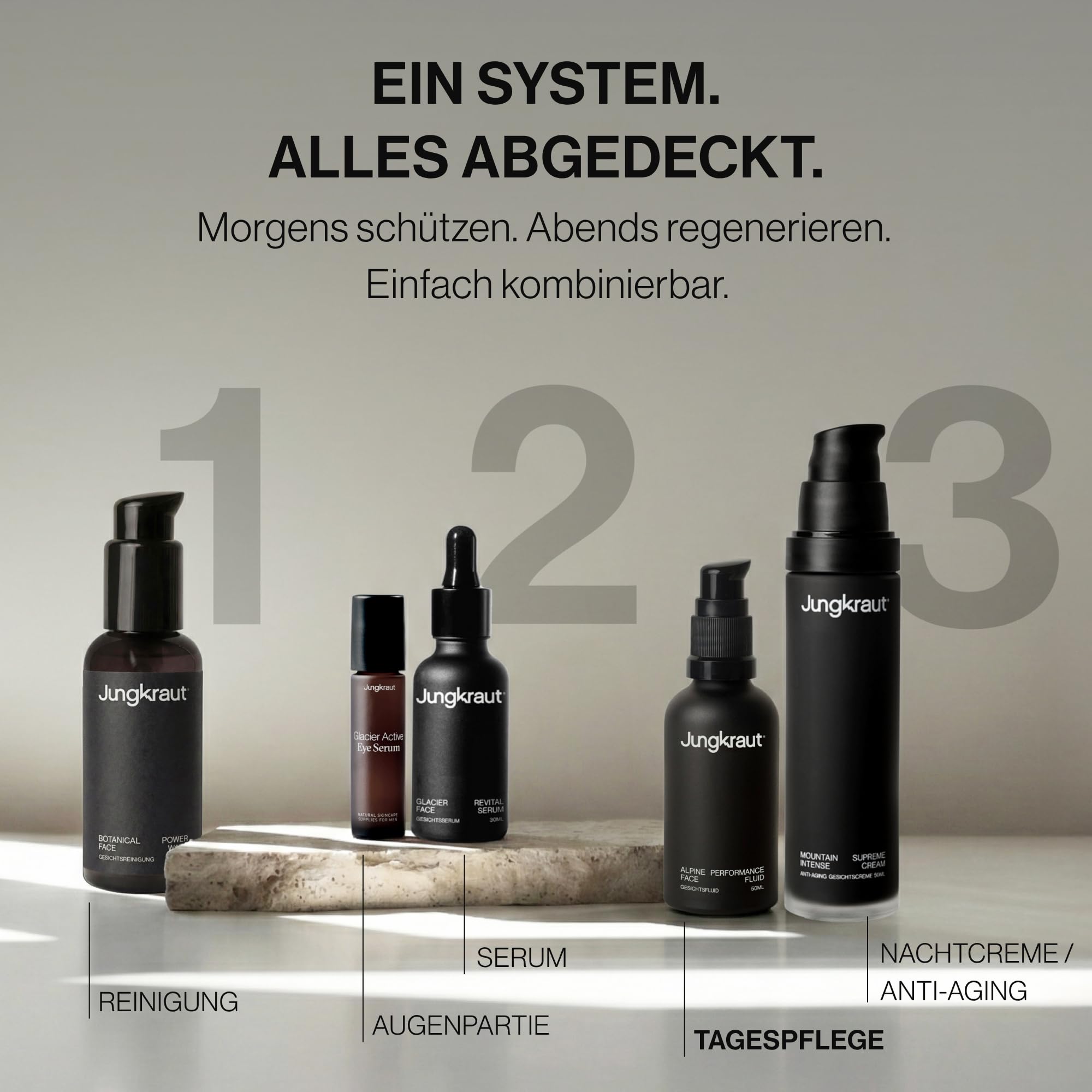Alpine Performance Feuchtigkeitsfluid für Männer 50ml, Gesichtscreme mit Hyaluronsäure, 6 Wirkstoffe, Anti-Aging, 24h Feuchtigkeit, mattierend, ultraleicht, natürlich, Swiss Made
