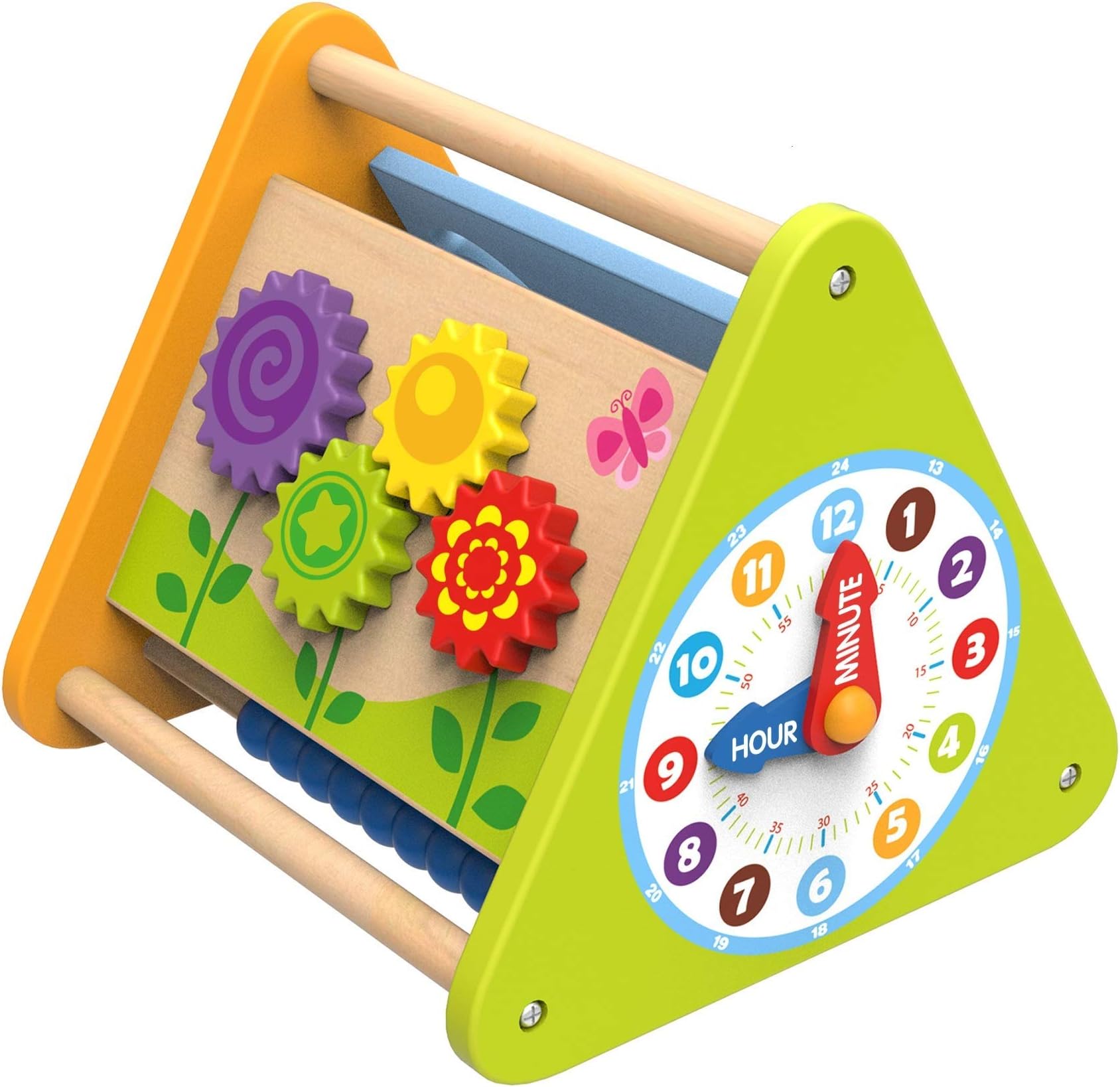 The Wooden Toy Factory - 5 in 1 Activity Triangle - No Assembly Required