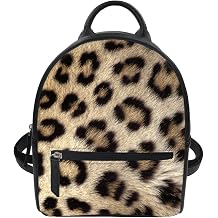 Showudesigns Pu Leather Backpack Women Girls Mini Casual Daypacks Animal Design