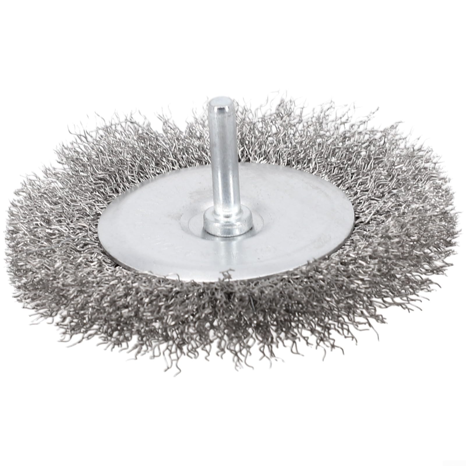 Cepillo de rueda de alambre para taladro, rueda de molienda de copa de 100 mm con vástago de 6 mm, alambre de crimpado de acero al carbono para óxido y extracción, compatible con