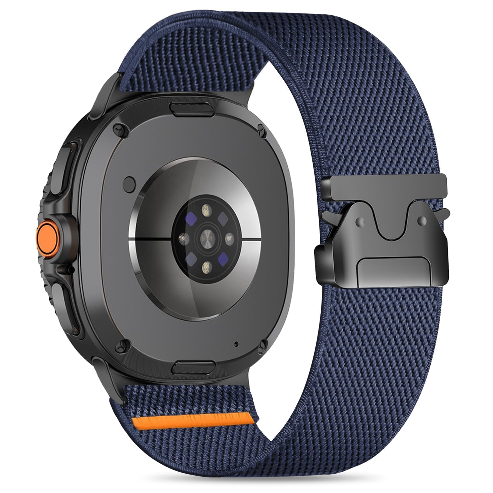 HQzon Upgraded Parachute Buckle Nylon Adjustable Band Compatible with Samsung Galaxy Watch 8 Band 40mm 44mm/Galaxy Watch 8 Classic 46mm, Soft Elastic