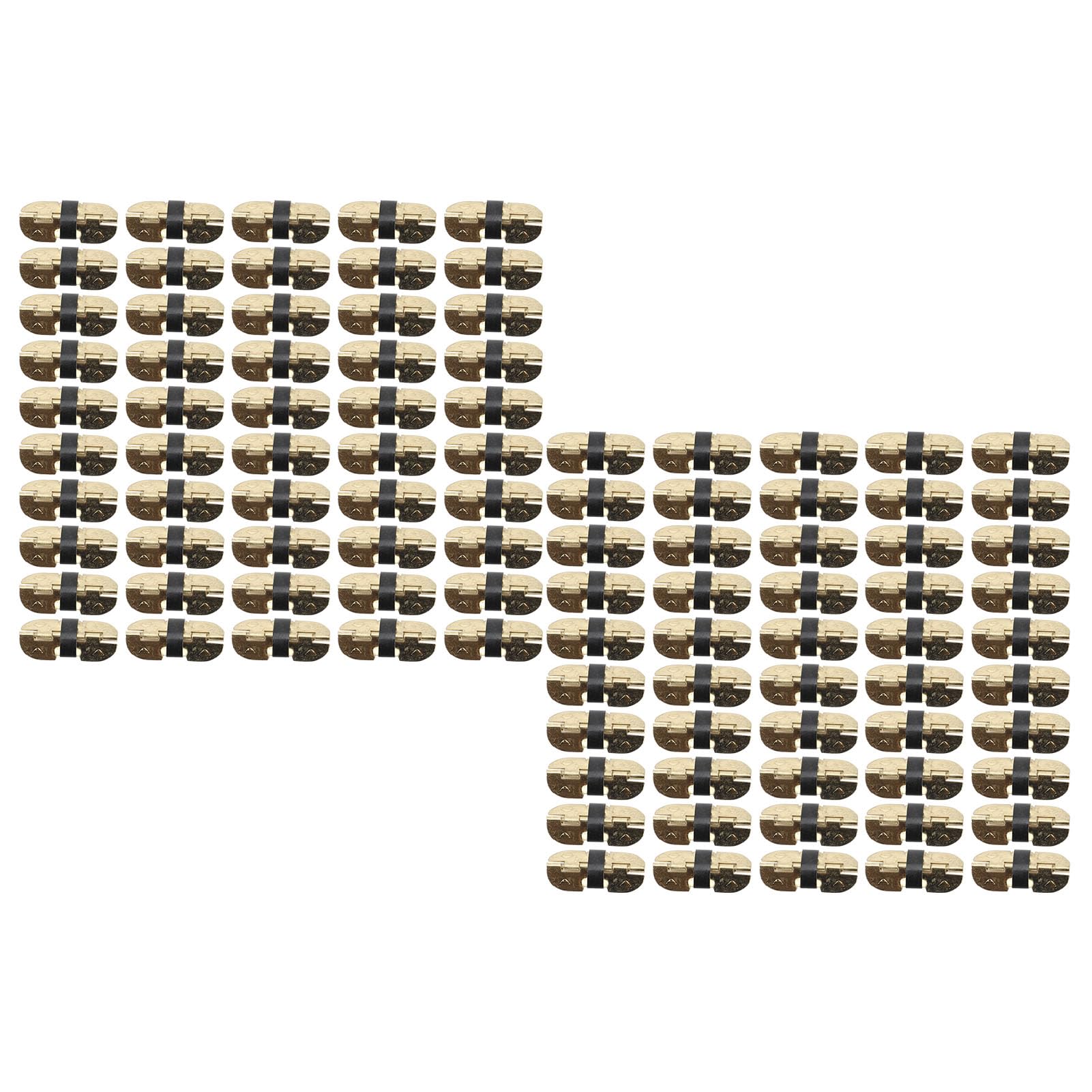 Sturdy Iron Spring Hinge 100 Pcs Set, Self Closing Spring Loaded Hinge Versatile Application Enhanced Aesthetics Convenient Closing, for Wooden Boxes and Jewelry Boxes (30x13mm /