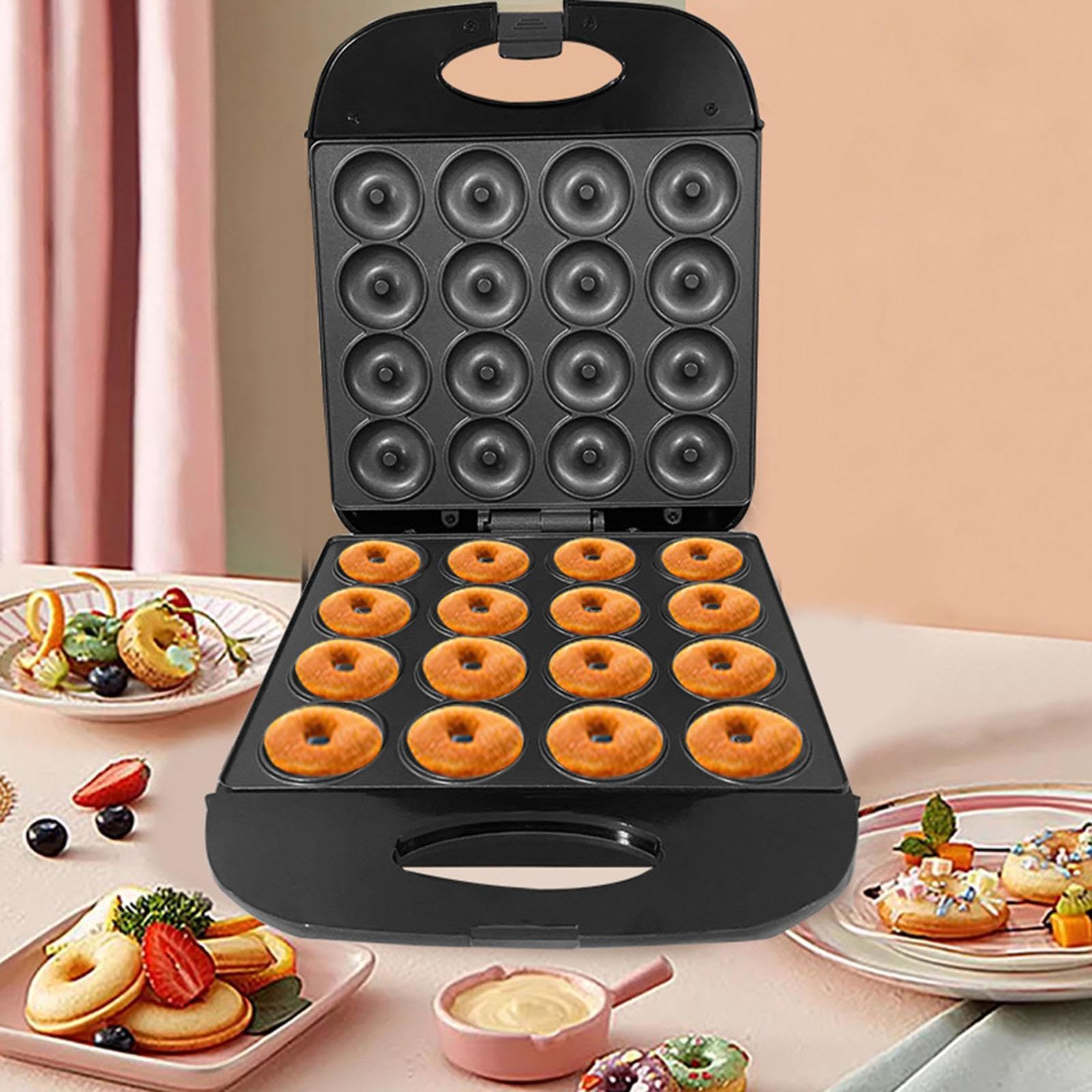Macchina per Mini Ciambelle (per 16 Mini Ciambelle), con Funzione di Riscaldamento Su Entrambi I Lati per I Dessert.