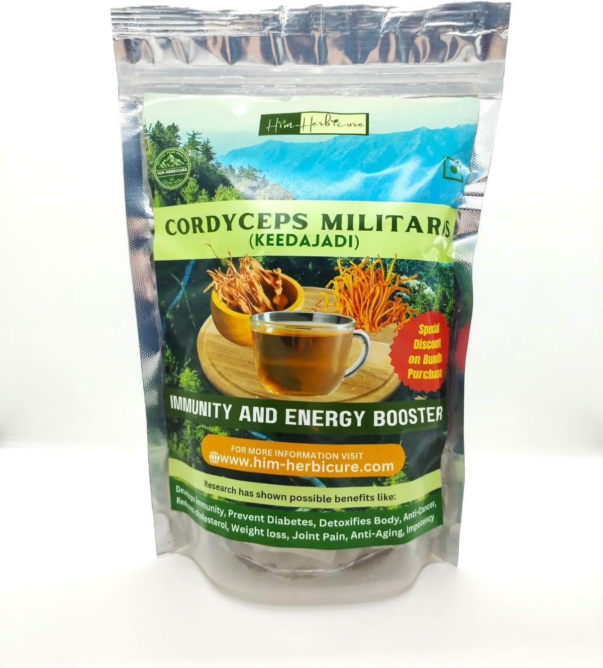 100% Cordyceps Militaris Mushroom (Fruiting Bodies) | Dried Mushroom for Energy and Stamina | Keeda Jadi Immunity Boost and Liver Support (30 gm Fruiting Bodies of Cordyceps Militaris)