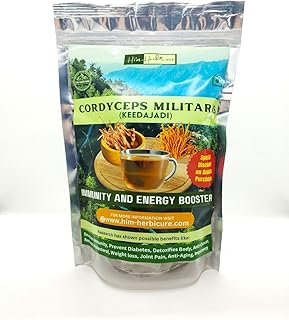 100% Cordyceps Militaris Mushroom (Fruiting Bodies) | Dried Mushroom for Energy and Stamina | Keeda Jadi Immunity Boost and Liver Support (30 gm Fruiting Bodies of Cordyceps Militaris)