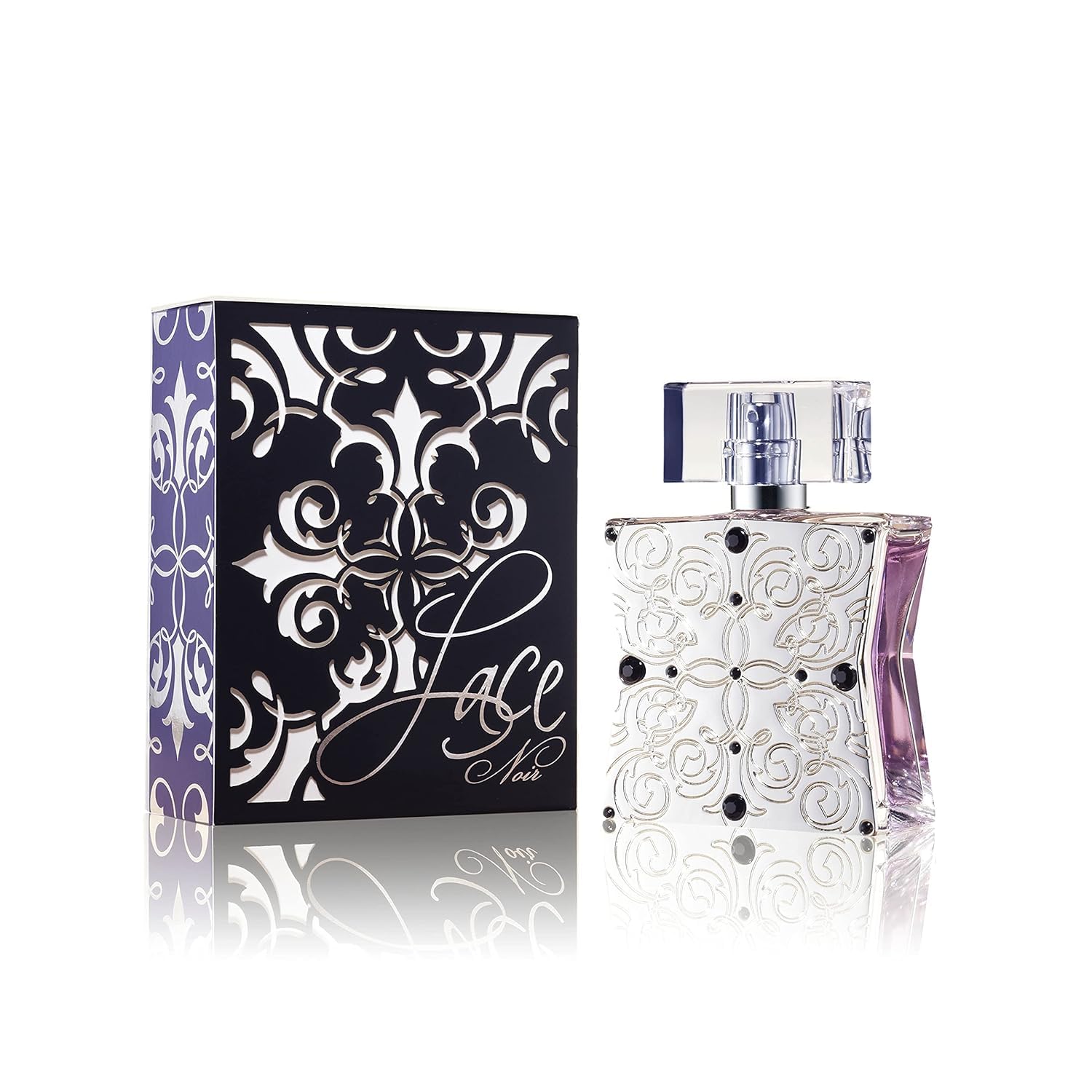 Tru Fragrance Beauty Lace Noir Eau de Perfum by Western, Perfumes for Women - Fruity, Floral Perfume with Notes of Wild Berries, Jasmine, Gardenia, and Citrus - 1.7 oz 50 mL