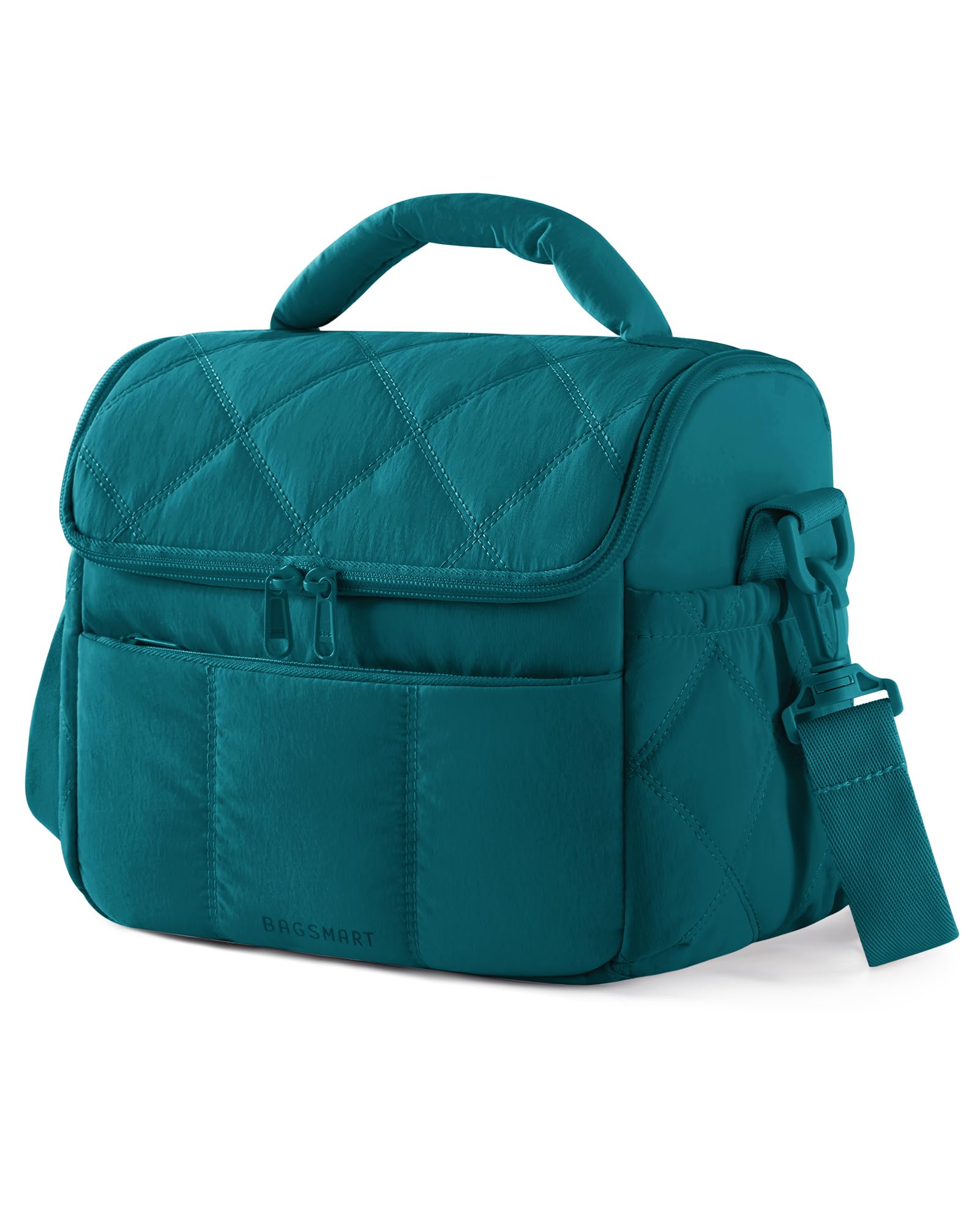 bagsmart Insulated Lunch Bags for Women, 6.7L Portable Lunch Box with Shoulder Strap Reusable Cooler Bag, Puffy Thermal Lunch Tote for Work/School/Picnic/Travel โ image 1