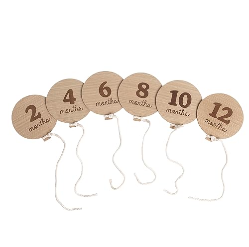 Vista 41 de Kate & Milo Tarjetas de fotos de hitos mensuales de madera en forma de corazón, Tarjetas de anuncio de bebé, Discos de hito de apoyo de foto