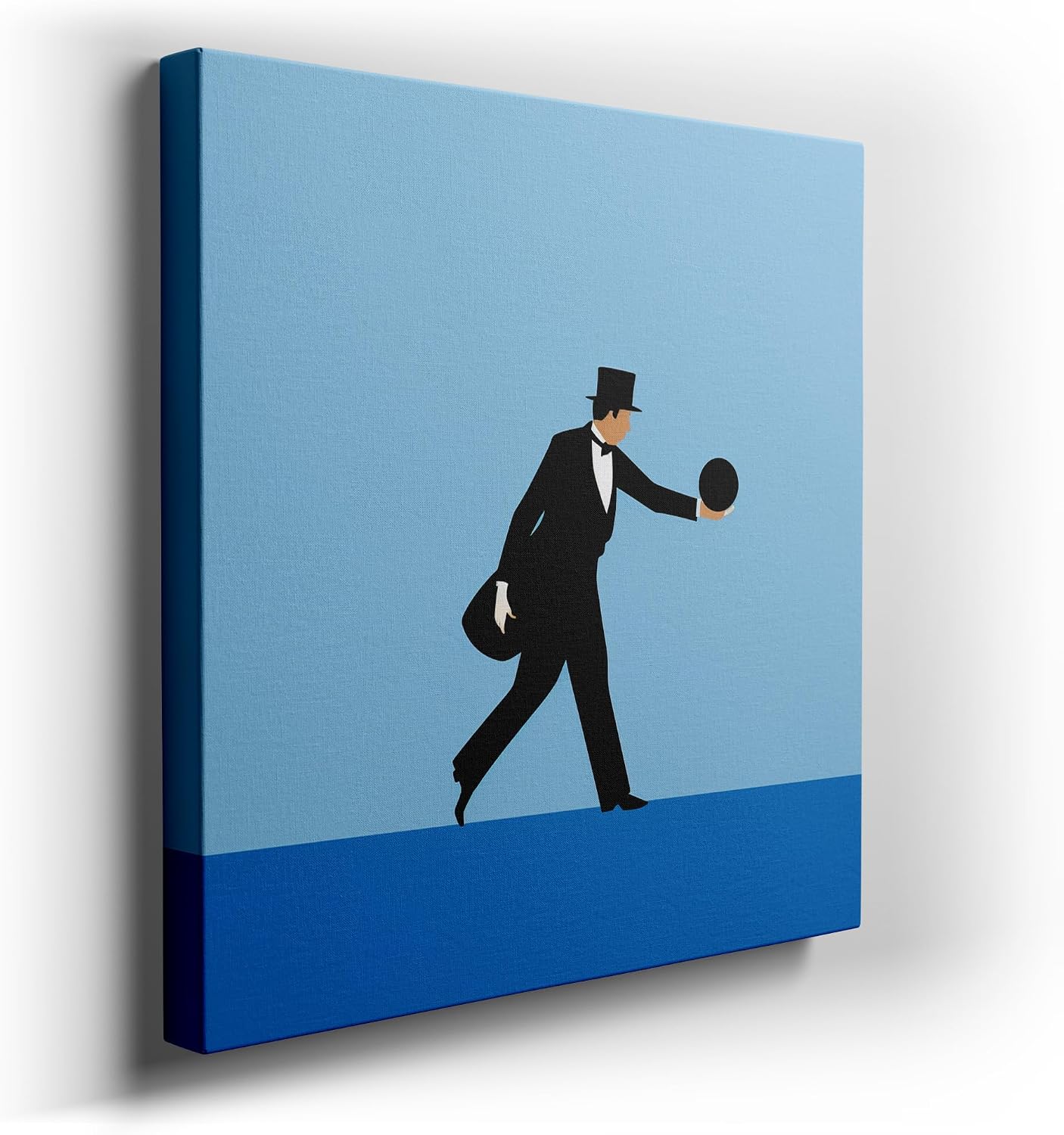 Canvas for Living room. The Enigmatic Magician: A Mystical Journey Through Illusion and Elegance, 27 x 18 inch Canvas Wall Art - Contemporary Masterpieces - Modern Home Decor