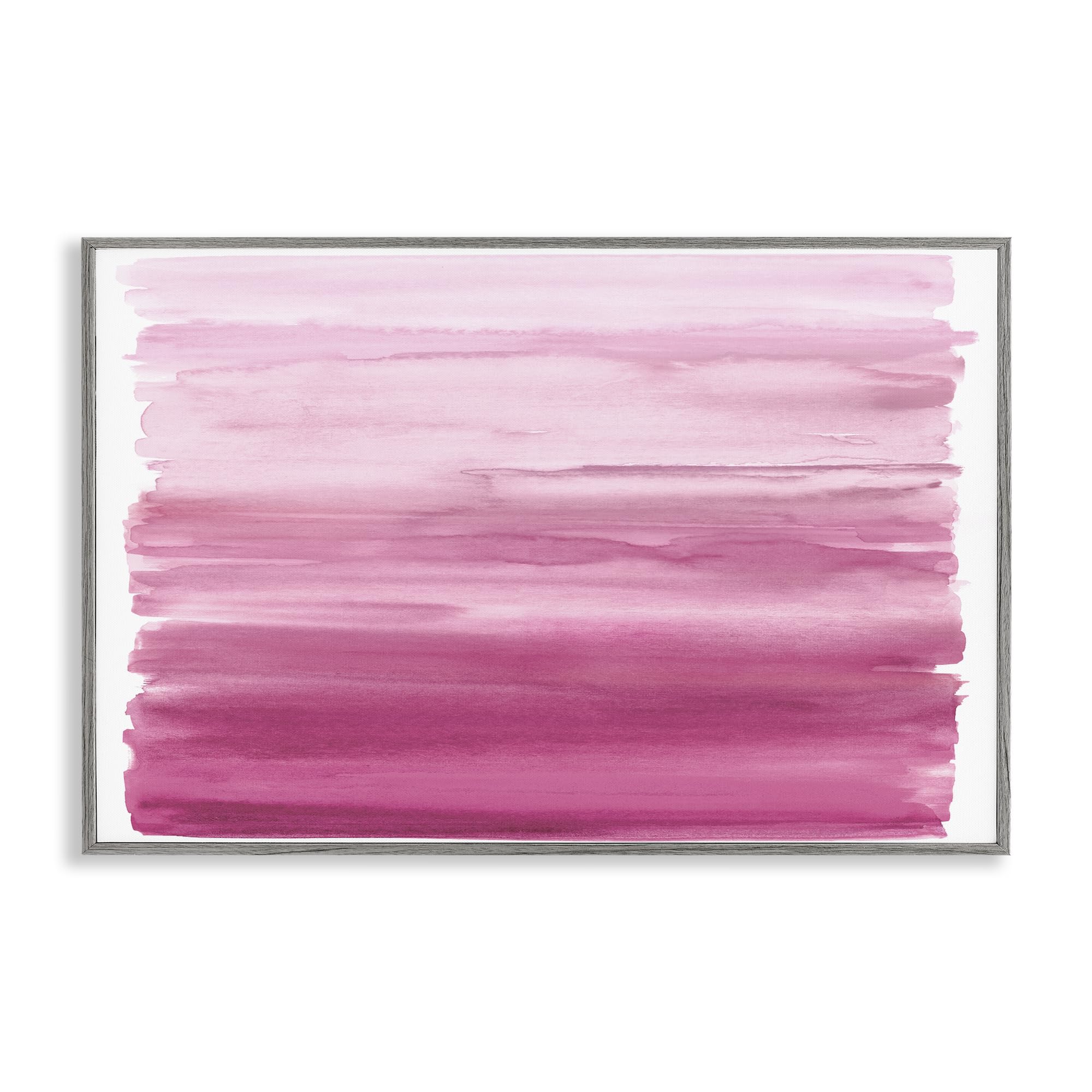 Stupell Industries Ombre Pink Blush Abstract Wall Art for Dining Room, Soft Watercolor Gradient in Pastel Pink, 12 x 18 Inch Framed Giclée Print, by Allie Corbin, Made in USA Gift