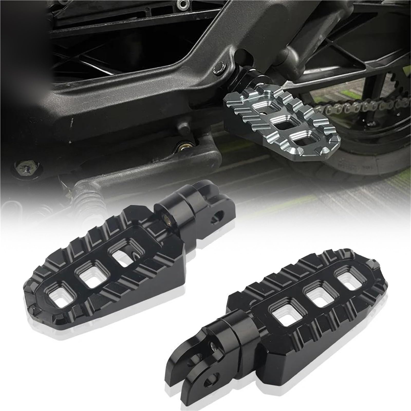 Repose-Pieds Pédales CNC Yamaha Bolt R-Spec XV950R pour remplacer les gommes usées glissantes