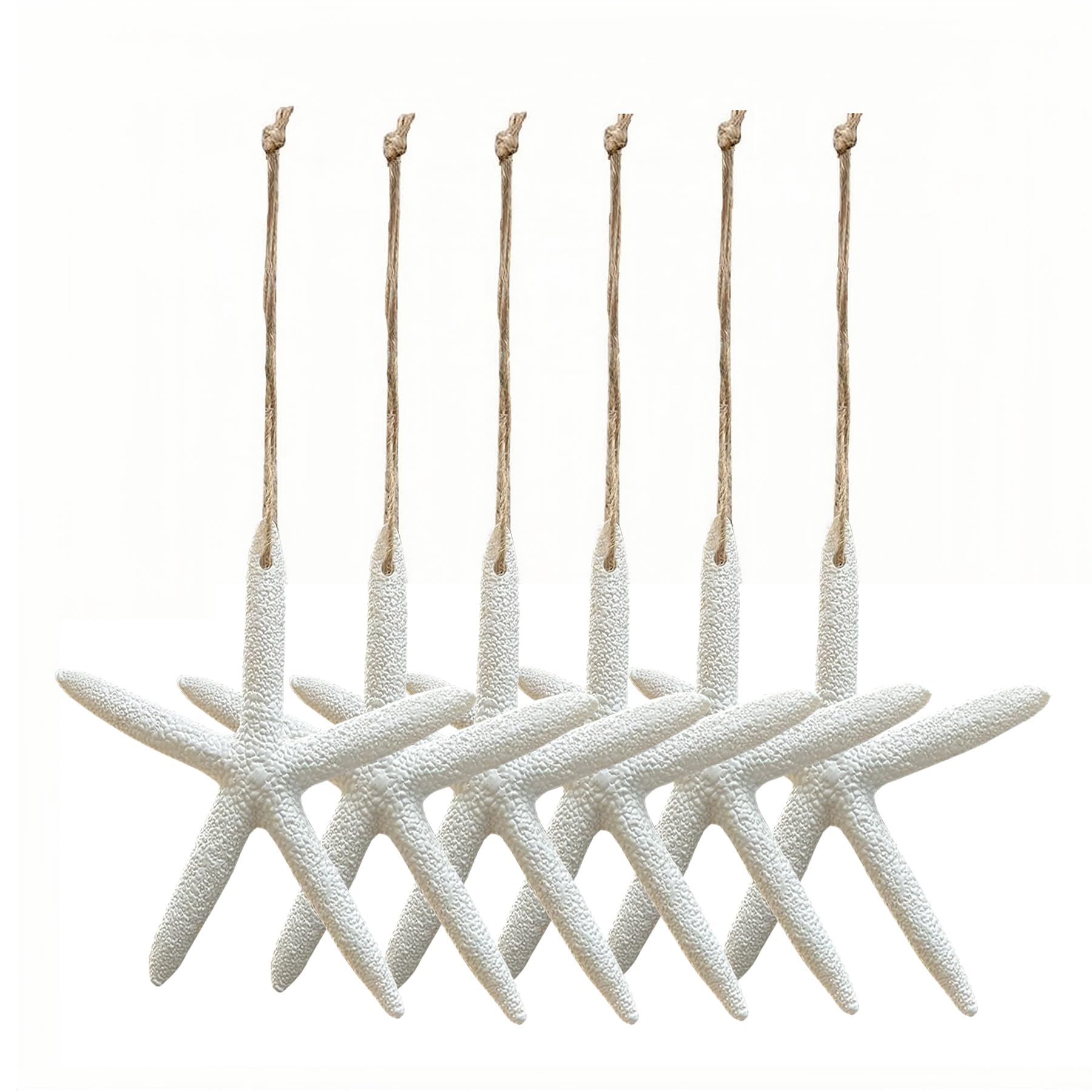 Étoiles de mer blanches en résine lot de 12 loisirs créatifs DIY