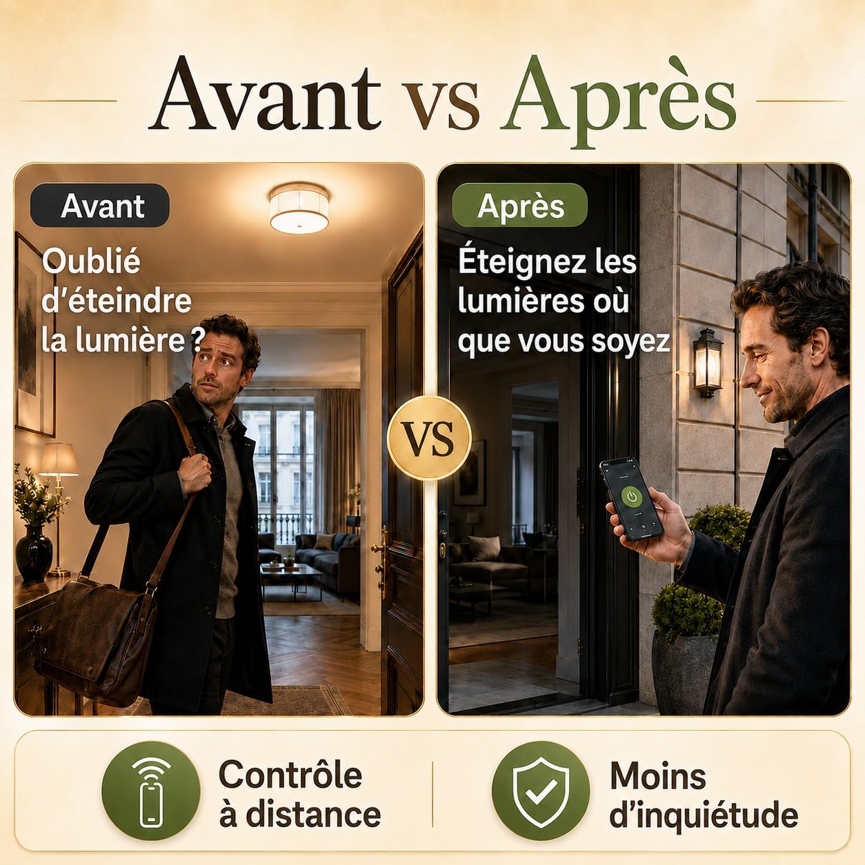 LoraTap Lot de ２ Interrupteur WiFi Alexa Sans Fil, MINI TAILLE, Récepteur 2500W 10A, Commutateur Connecté Intelligent, Commande à Distance Par Téléphone, Relais Compatible avec Google Home IFTTT