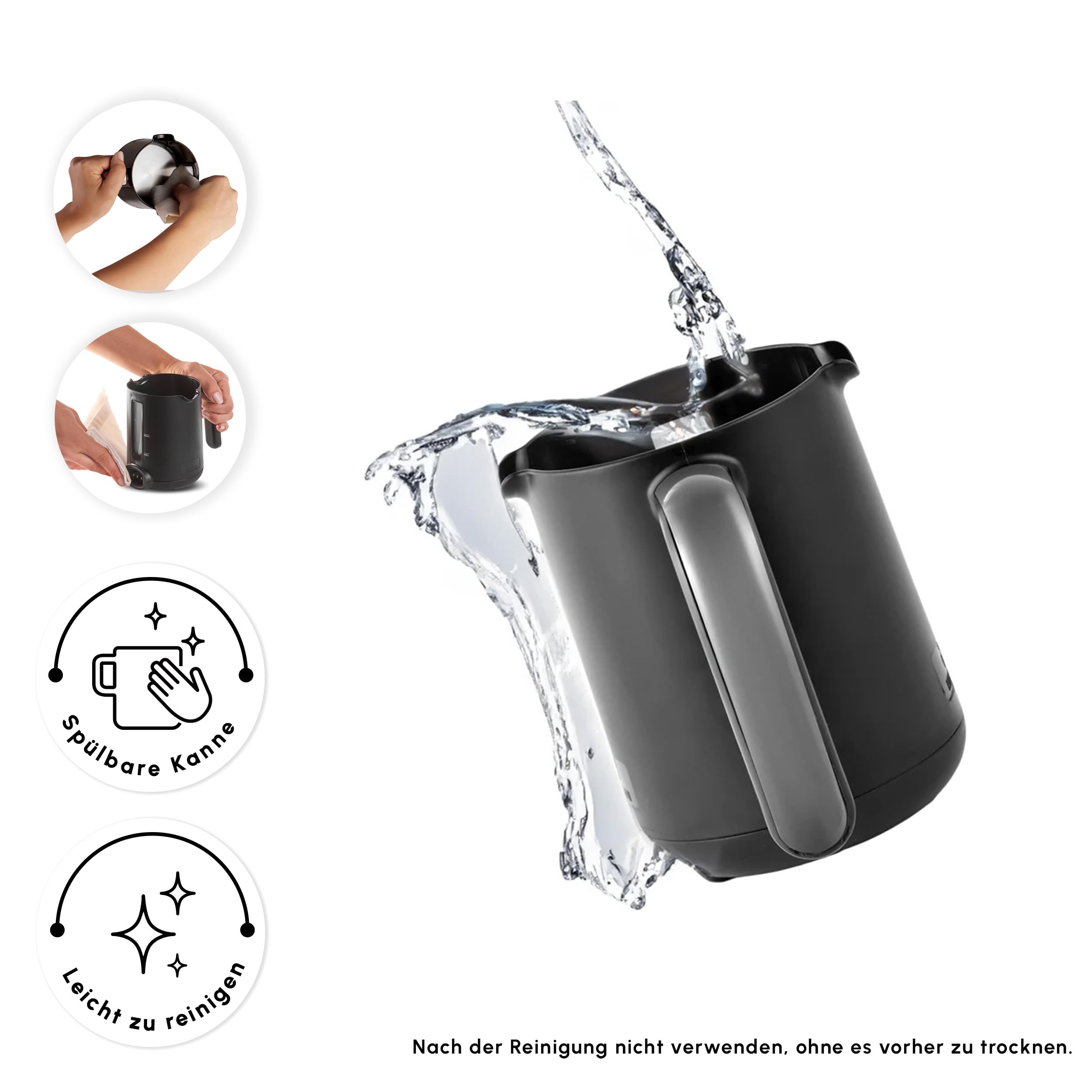 KARACA Hatır Neo Macchina da caffè turca Silver - Caffettiera elettrica per moka con 3 livelli di potenza, 300 ml, capacità 5 tazze, 735 W, spegnimento automatico e protezione dal surriscaldamento